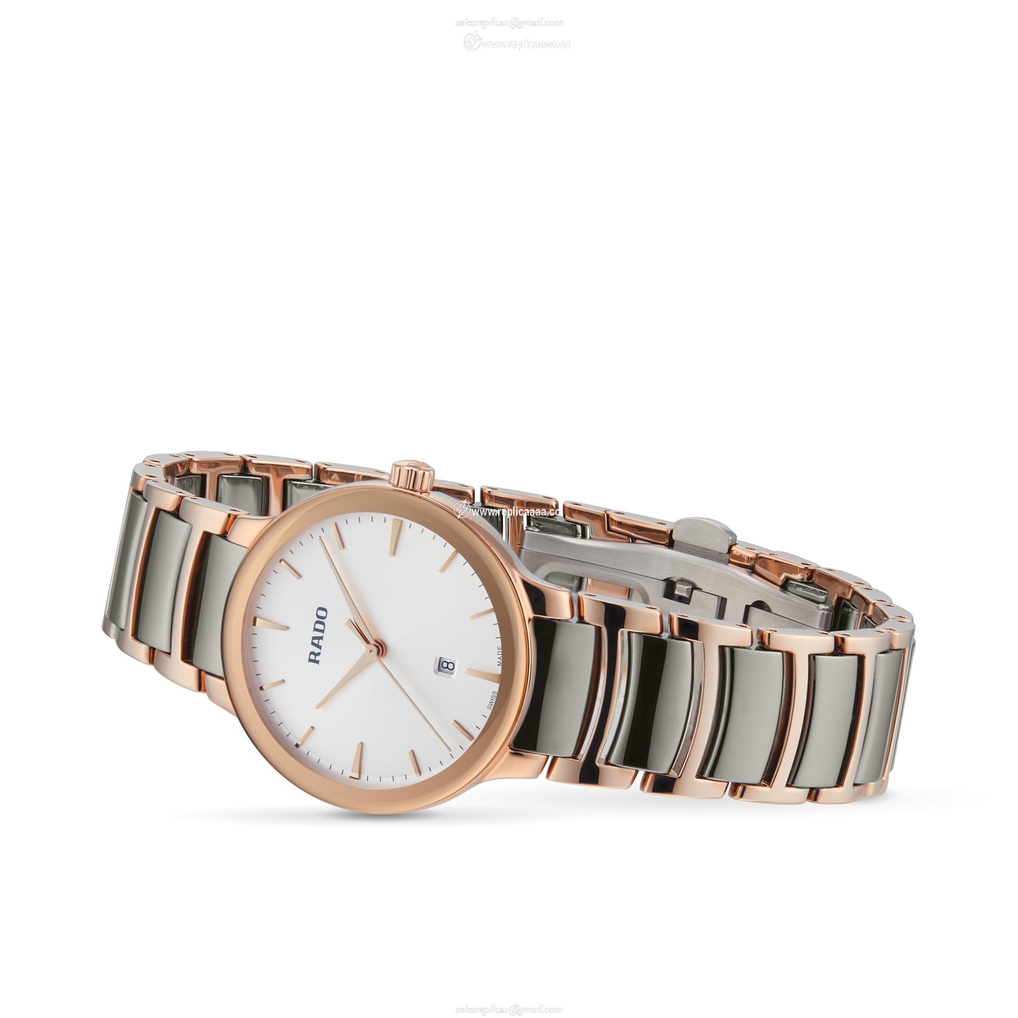 Replica Rado Centrix 30mm Stainless Steel Ladies details Silver R30024012