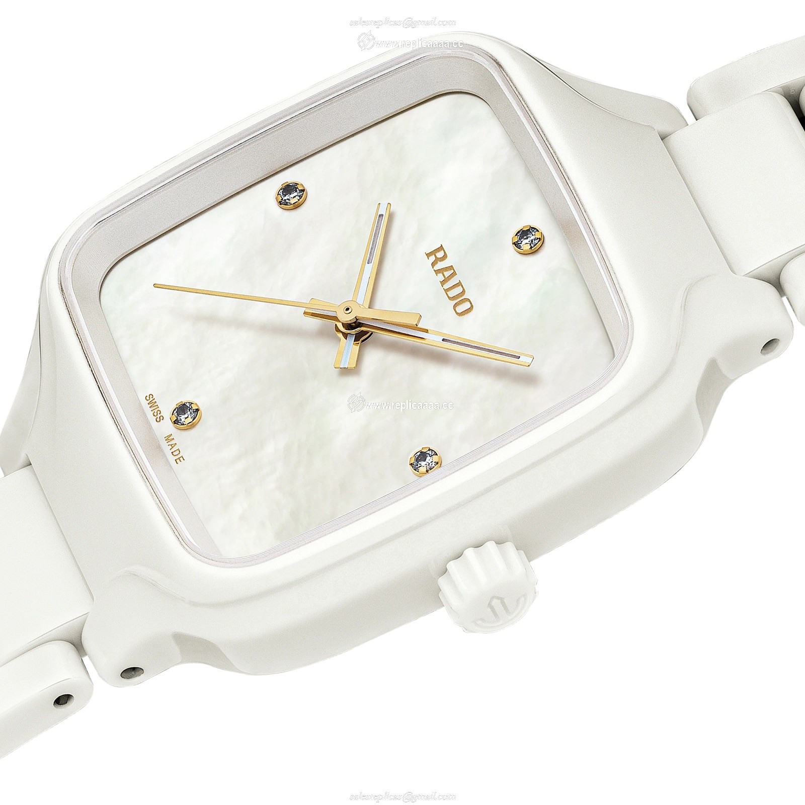 Replica Rado True Square Diamonds 29mm Ladies details R27072902