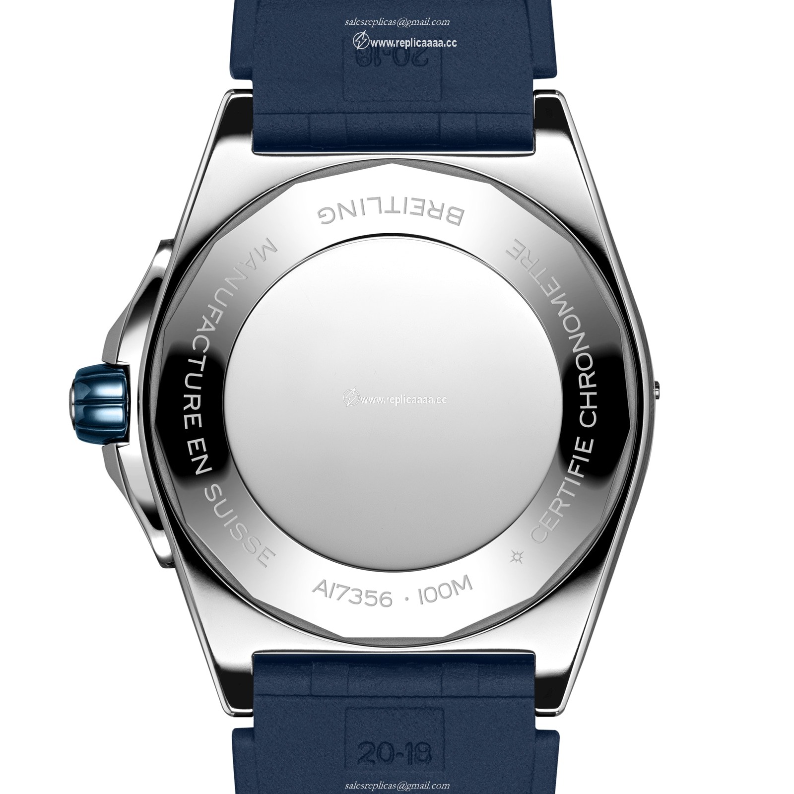 Replica Breitling Super Chronomat Automatic 38 Blue Rubber Strap details A17356531C1S1 2 Replica Breitling Super Chronomat Automatic 38 Blue Rubber Strap details A17356531C1S1
