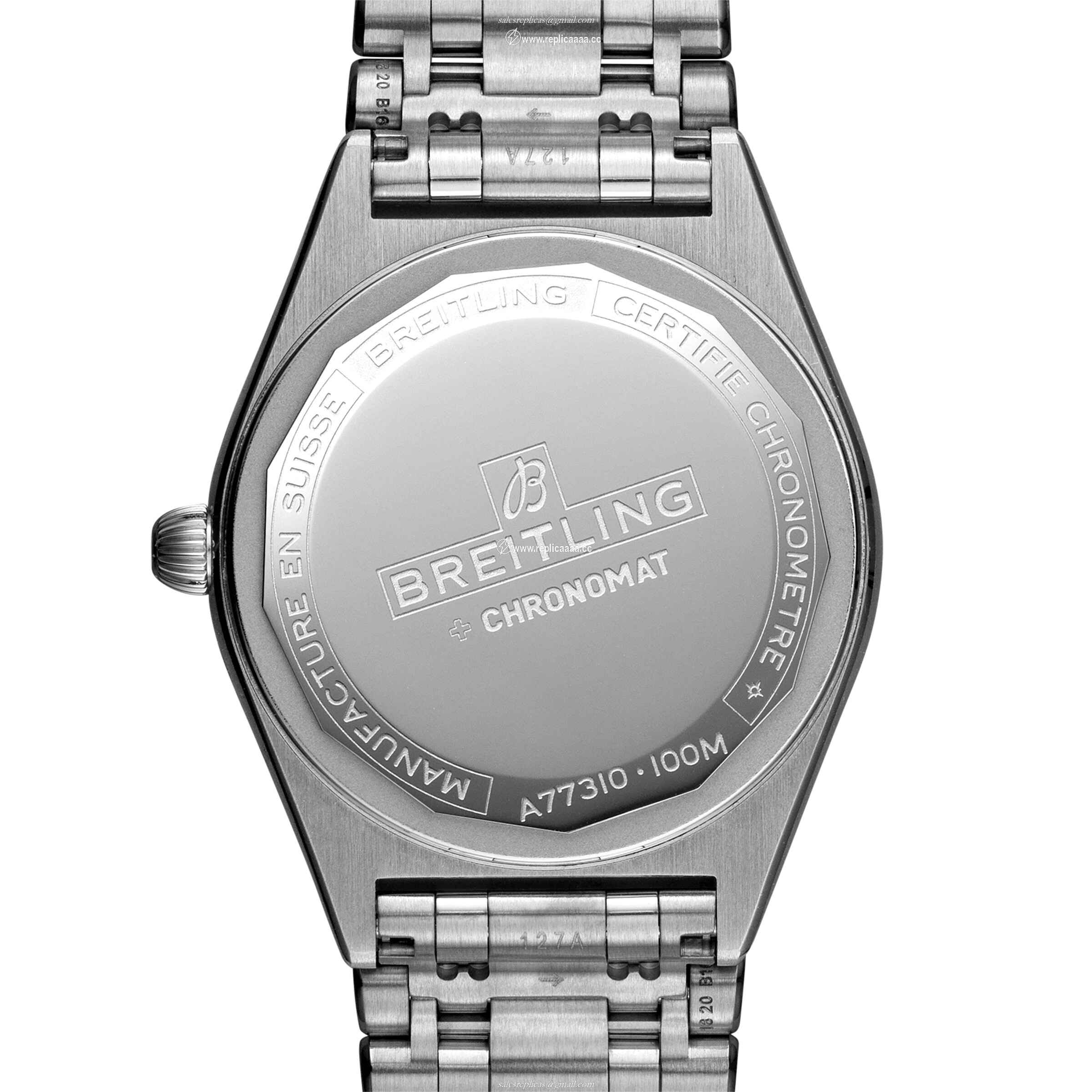 Replica Breitling Chronomat 32 Stainless Steel - White details A77310101A3A1 2 Replica Breitling Chronomat 32 Stainless Steel - White details A77310101A3A1