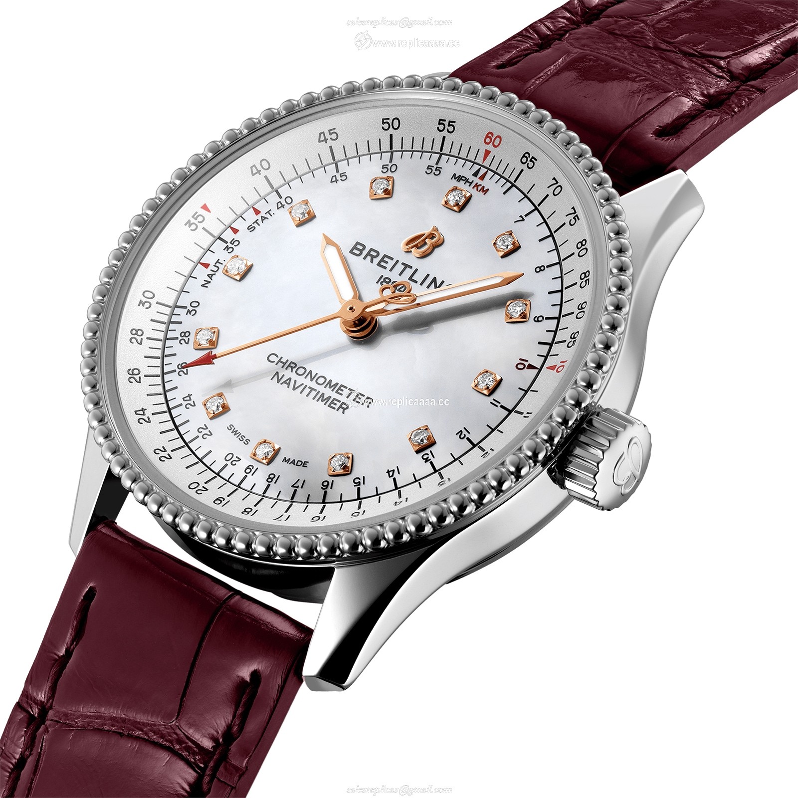 Replica Breitling Navitimer Automatic 35 Leather Strap details A17395211A1P1 2 Replica Breitling Navitimer Automatic 35 Leather Strap details A17395211A1P1