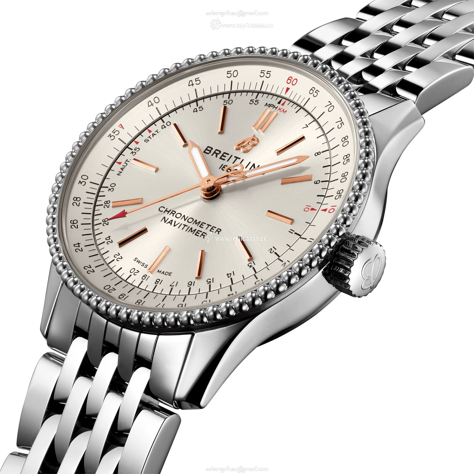 Replica Breitling Navitimer Automatic 35 Stainless Steel details A17395F41G1A1