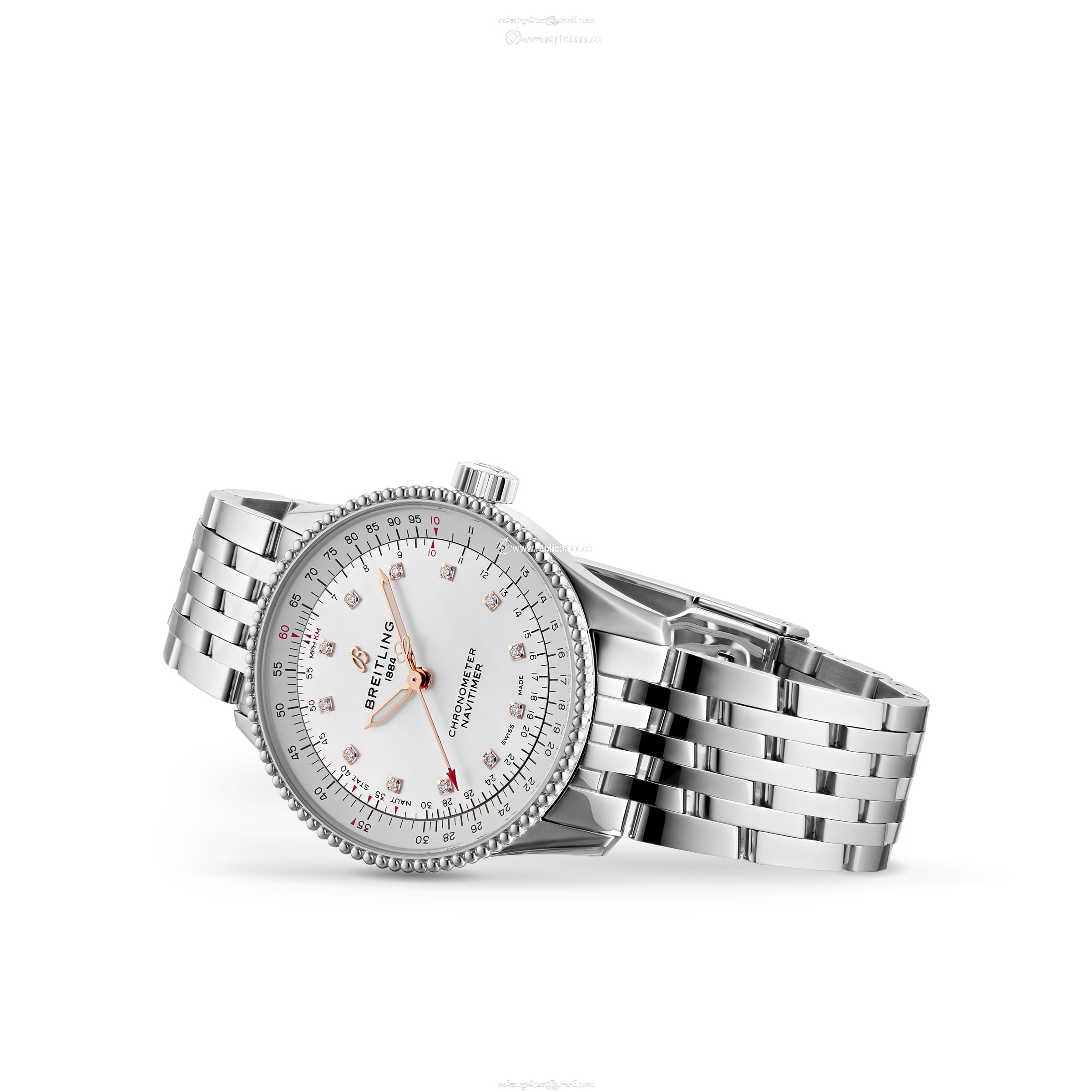 Replica Breitling Navitimer Automatic 35 Stainless Steel details A17395211A1A1