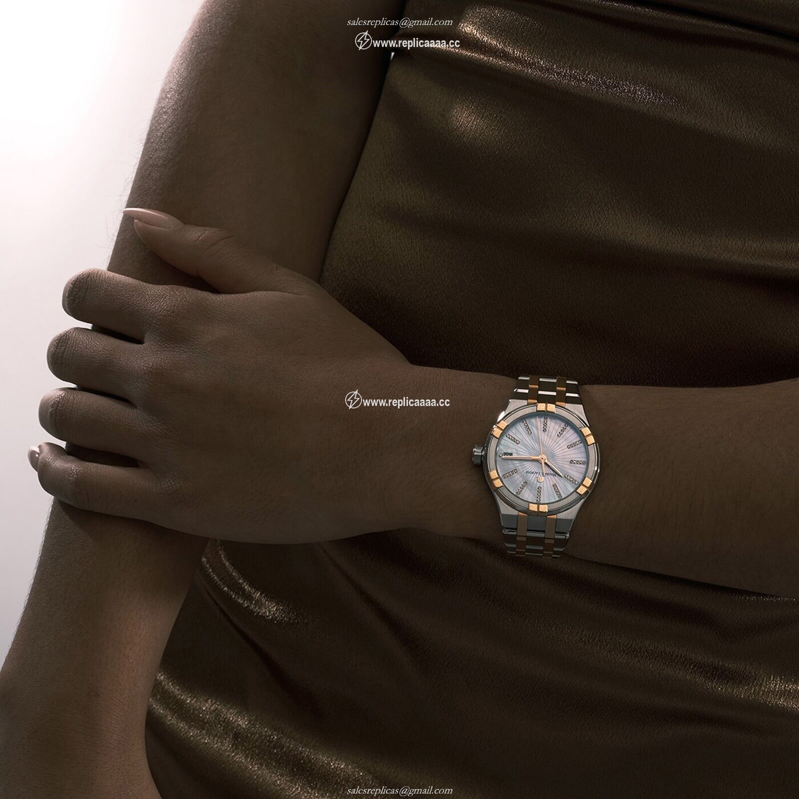 Replica Maurice Lacroix Aikon Quartz Date 35mm Ladies details Mother Of Pearl AI1106-PVP02-170-1 2 Replica Maurice Lacroix Aikon Quartz Date 35mm Ladies details Mother Of Pearl AI1106-PVP02-170-1