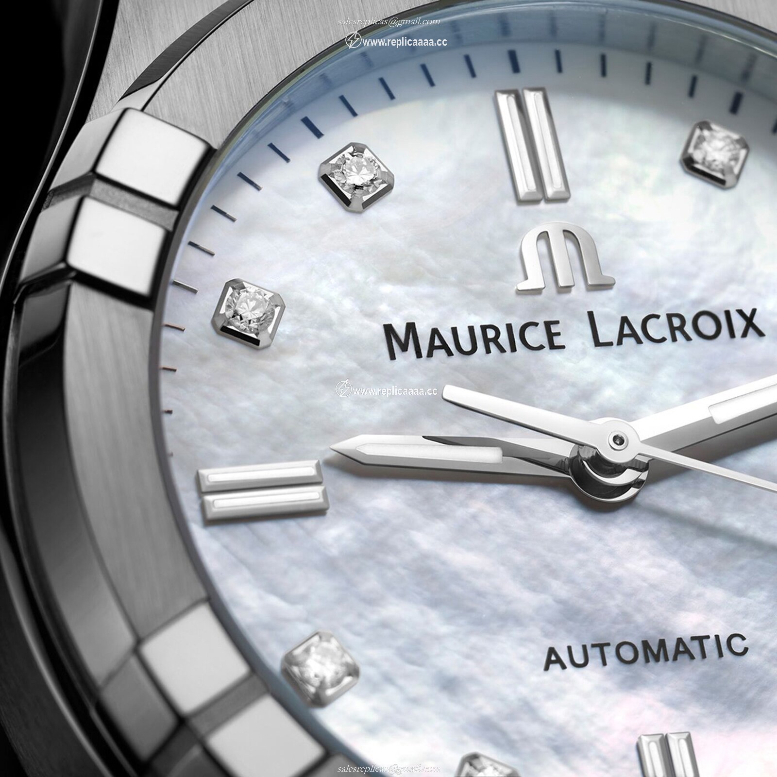 Replica Maurice Lacroix Aikon Automatic Date 35mm Ladies details Mother Of Pearl AI6006-SS002-170-1 2 Replica Maurice Lacroix Aikon Automatic Date 35mm Ladies details Mother Of Pearl AI6006-SS002-170-1