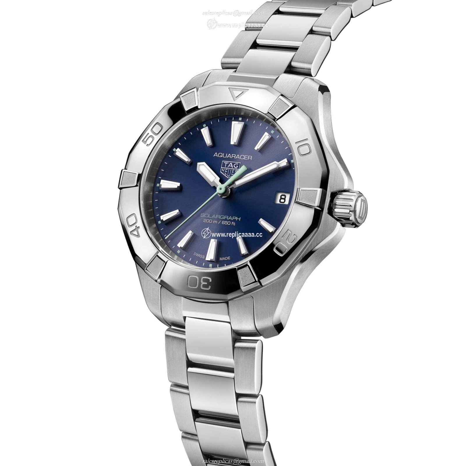 Replica TAG Heuer Aquaracer Professional 200 Solargraph 34mm Ladies details Blue WBP1311.BA0005 2 Replica TAG Heuer Aquaracer Professional 200 Solargraph 34mm Ladies details Blue WBP1311.BA0005