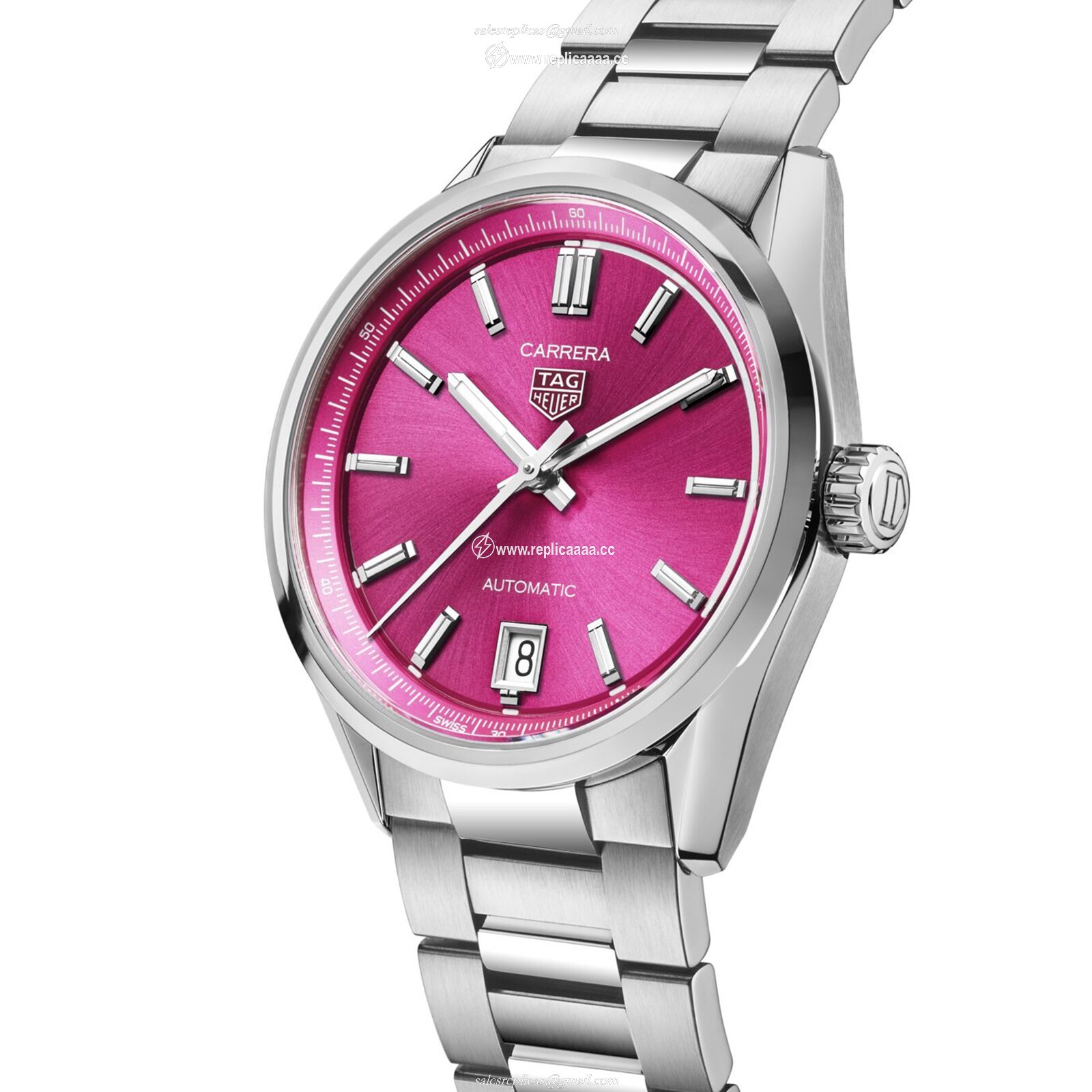 Replica TAG Heuer Carrera Date 36mm Ladies details Pink WBN2313.BA0001 2 Replica TAG Heuer Carrera Date 36mm Ladies details Pink WBN2313.BA0001