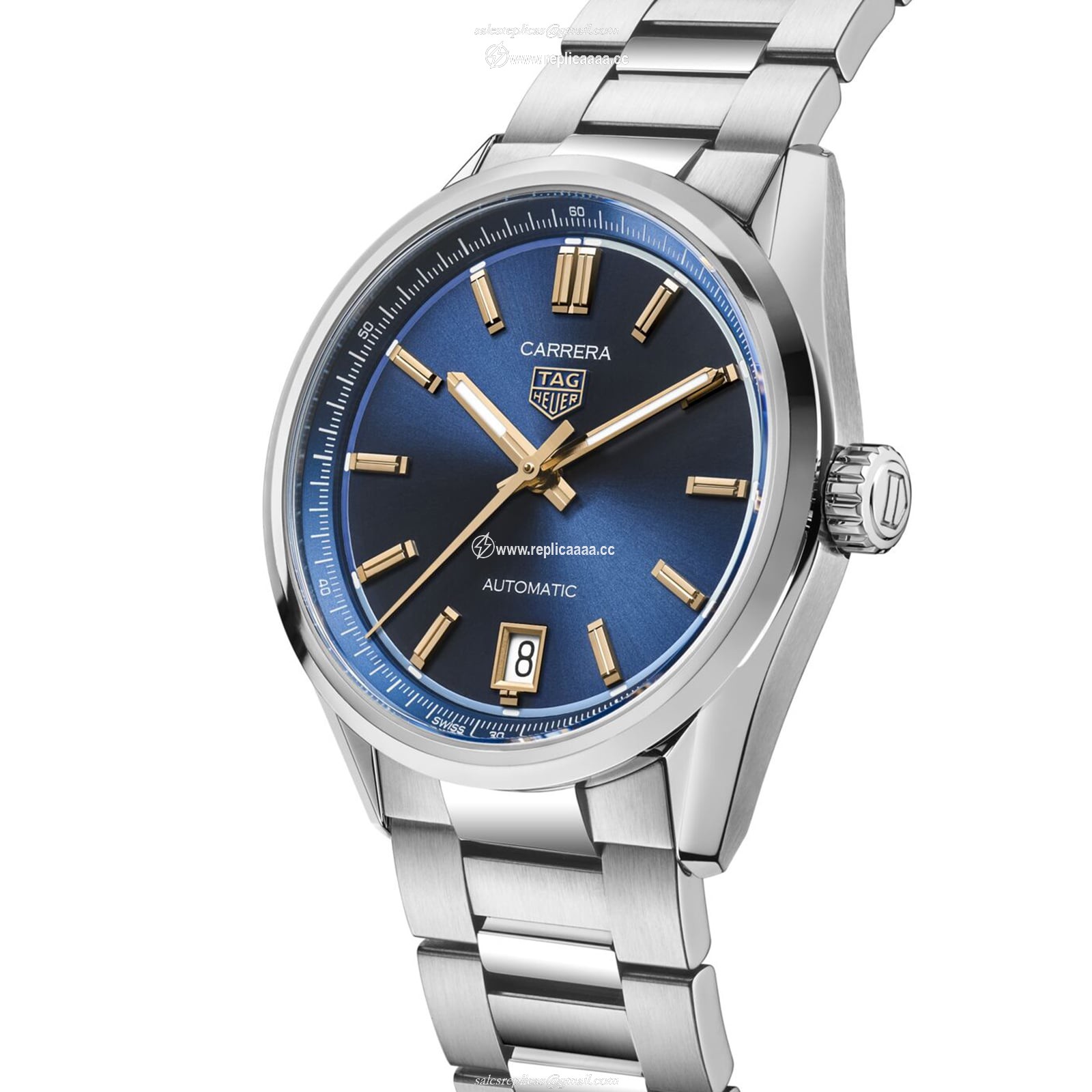 Replica TAG Heuer Carrera Date 36mm Ladies details Deep Blue WBN2311.BA0001