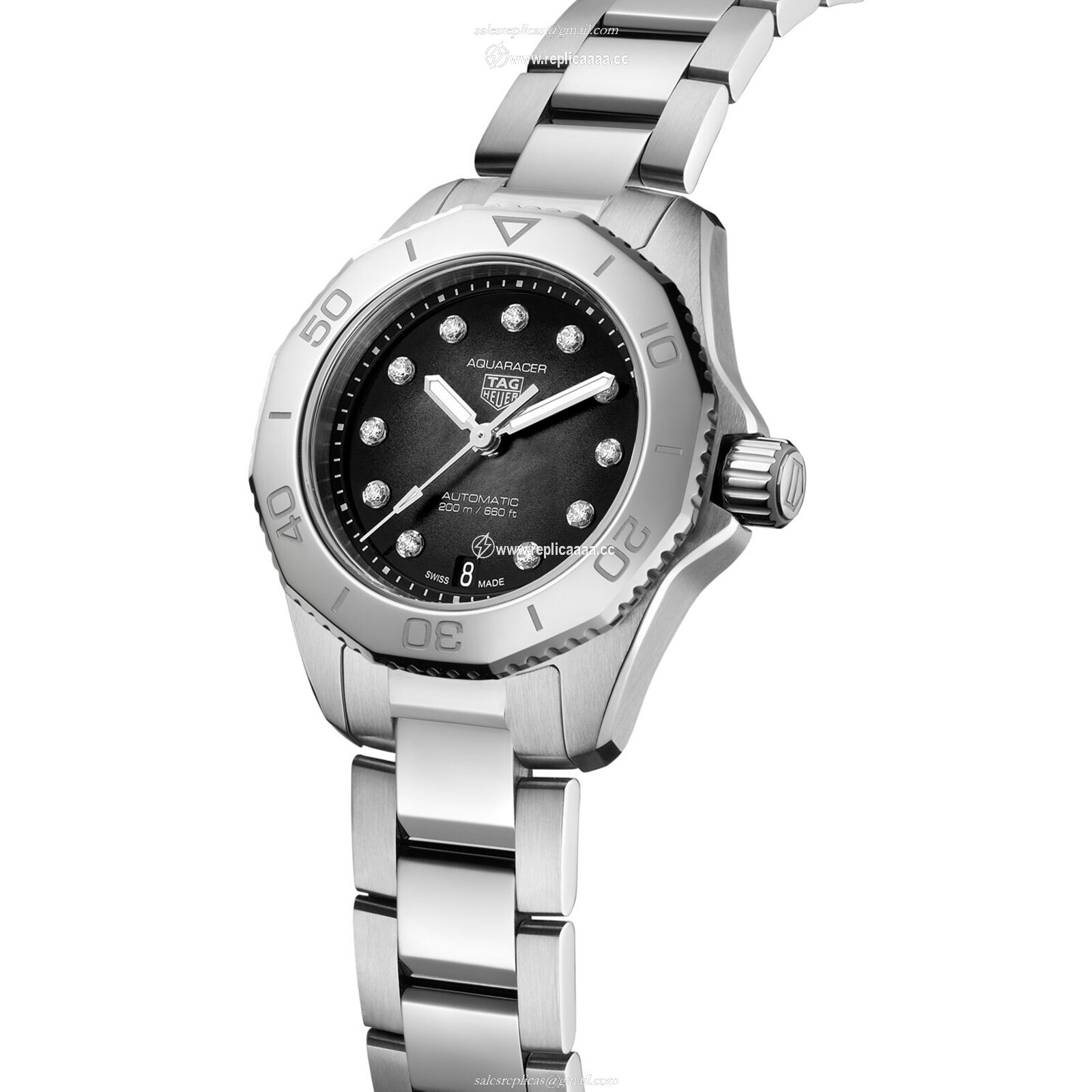 Replica TAG Heuer Aquaracer Professional 200 30mm Ladies details WBP2410.BA0622