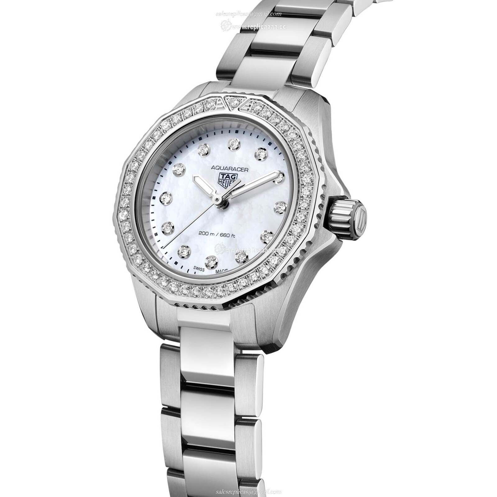 Replica TAG Heuer Aquaracer Professional 200 30mm Ladies details WBP1417.BA0622 2 Replica TAG Heuer Aquaracer Professional 200 30mm Ladies details WBP1417.BA0622