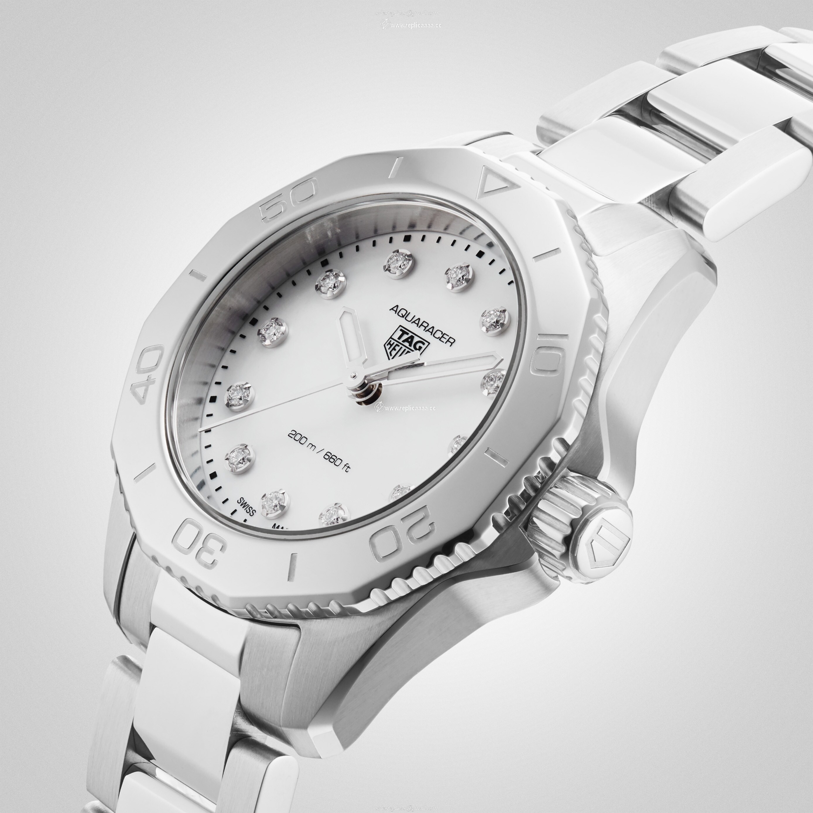 Replica TAG Heuer Aquaracer Professional 200 30mm Ladies details WBP1416.BA0622 2 Replica TAG Heuer Aquaracer Professional 200 30mm Ladies details WBP1416.BA0622