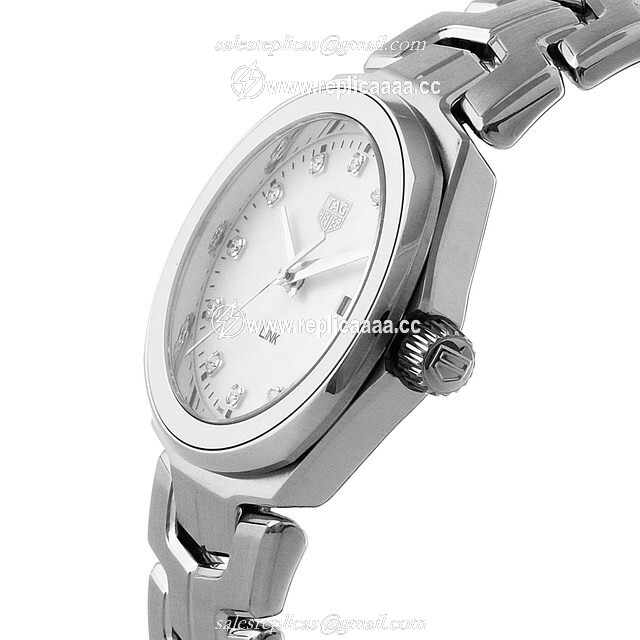 Replica TAG Heuer Link Quartz Date Mother Of Pearl 32mm Ladies details WBC1312.BA0600