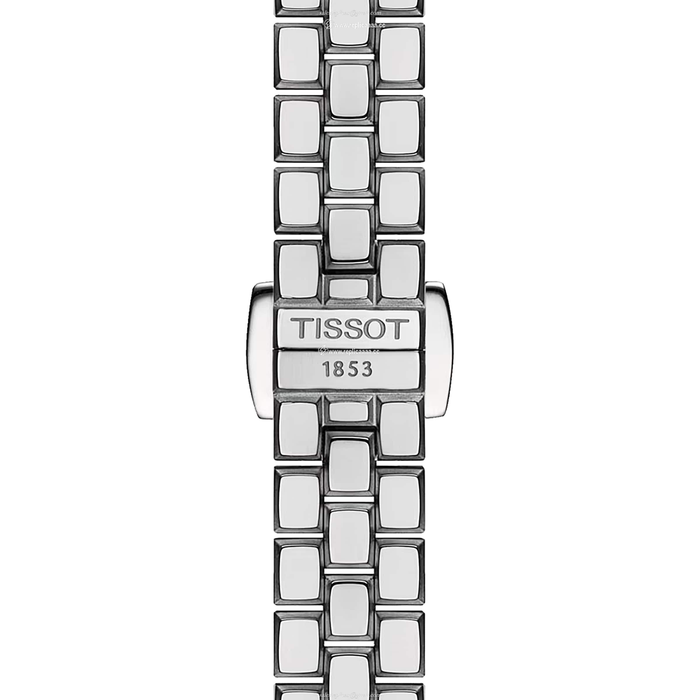 Replica Tissot Lovely Square Quartz 20mm Ladies details Blue T0581091104101