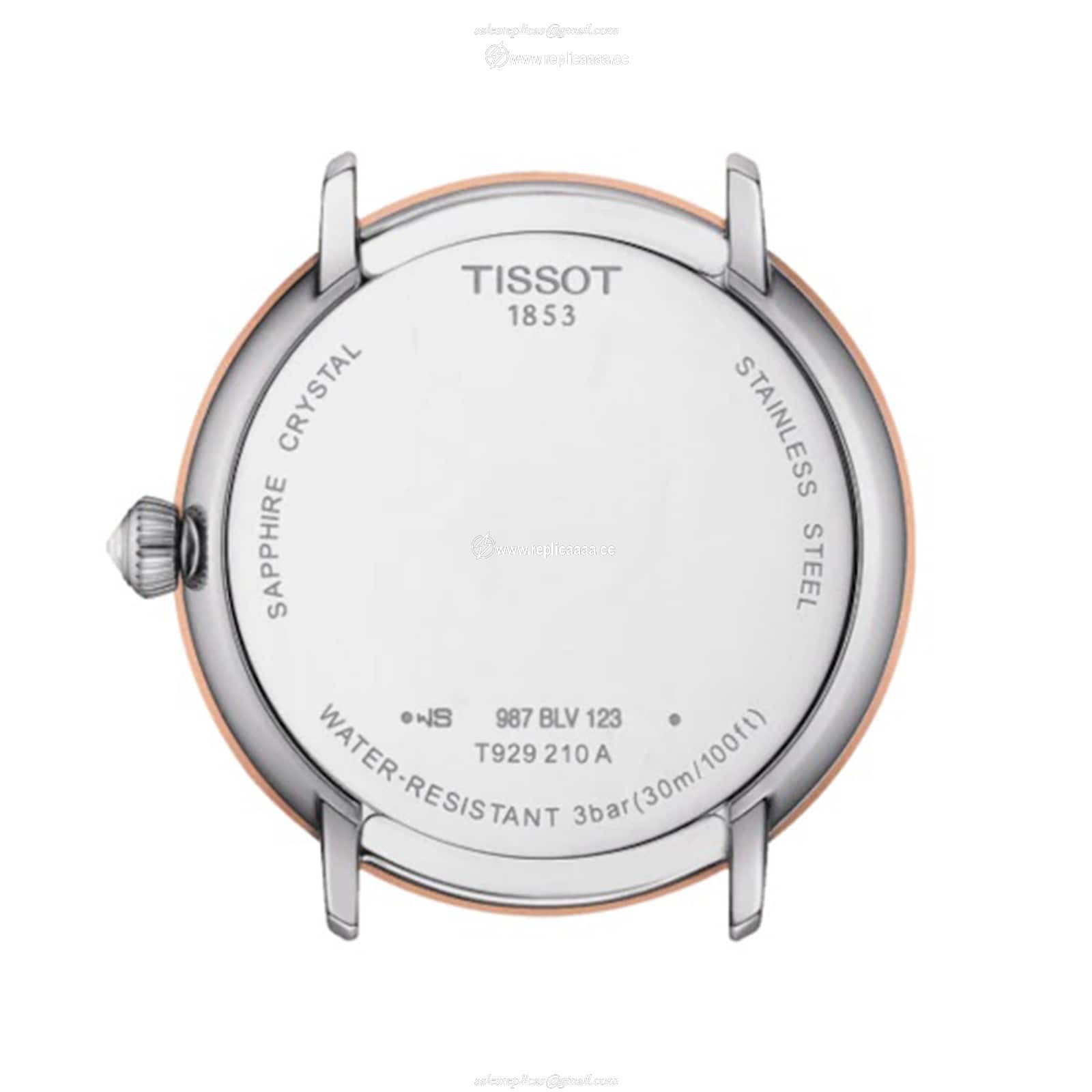 Replica Tissot T-Gold Glendora 18K Gold 33mm Ladies details Mother Of Pearl T9292104111600 2 Replica Tissot T-Gold Glendora 18K Gold 33mm Ladies details Mother Of Pearl T9292104111600