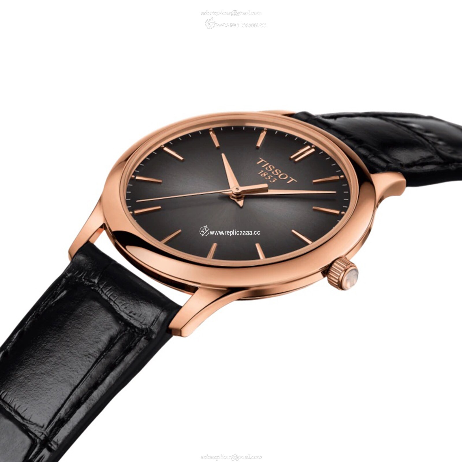 Replica Tissot T-Gold Excellence Lady 18K Gold 32mm Ladies details Grey T9262107606100 2 Replica Tissot T-Gold Excellence Lady 18K Gold 32mm Ladies details Grey T9262107606100