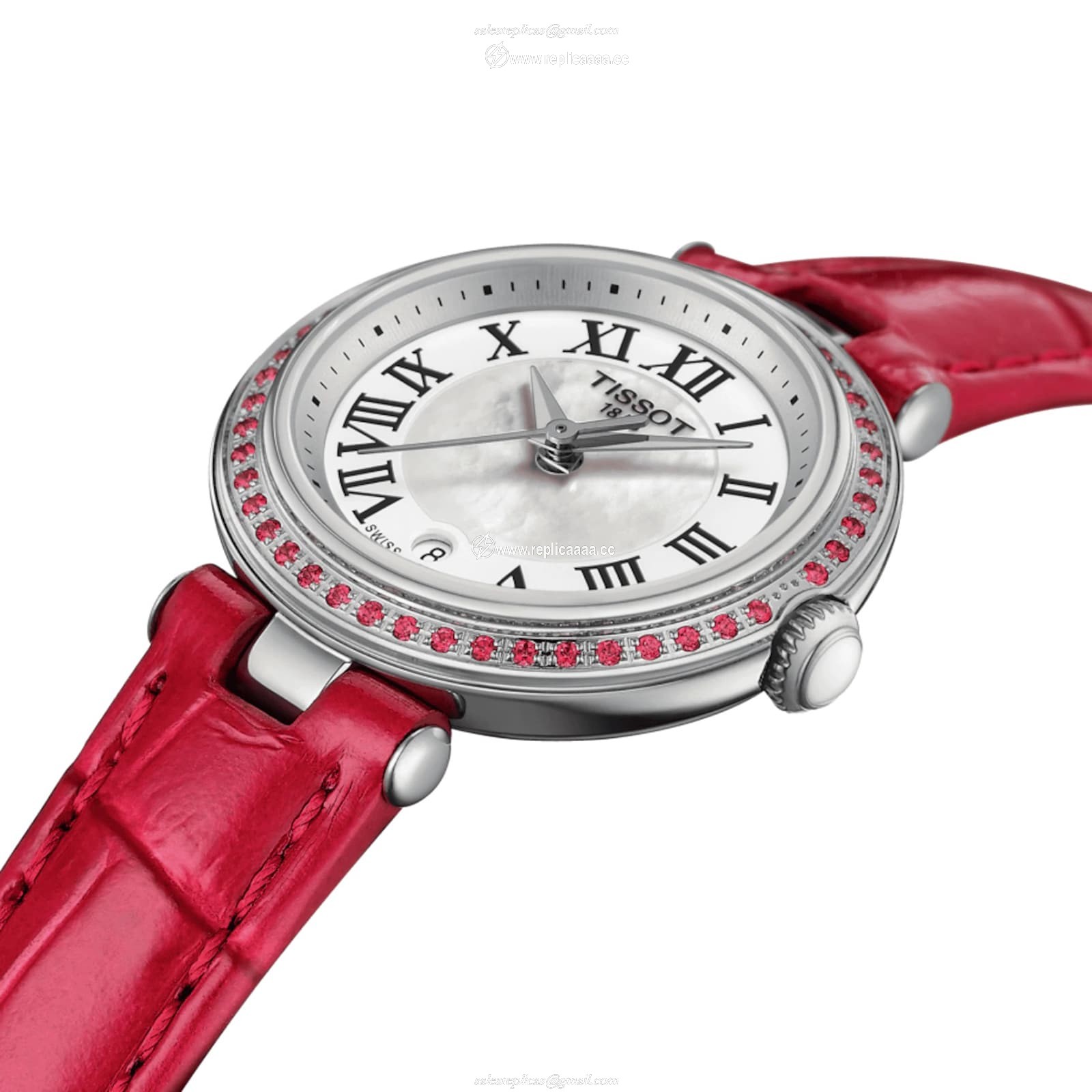 Replica Tissot T- My Lady Bellissima Small 26mm Ladies details White T1260106611300
