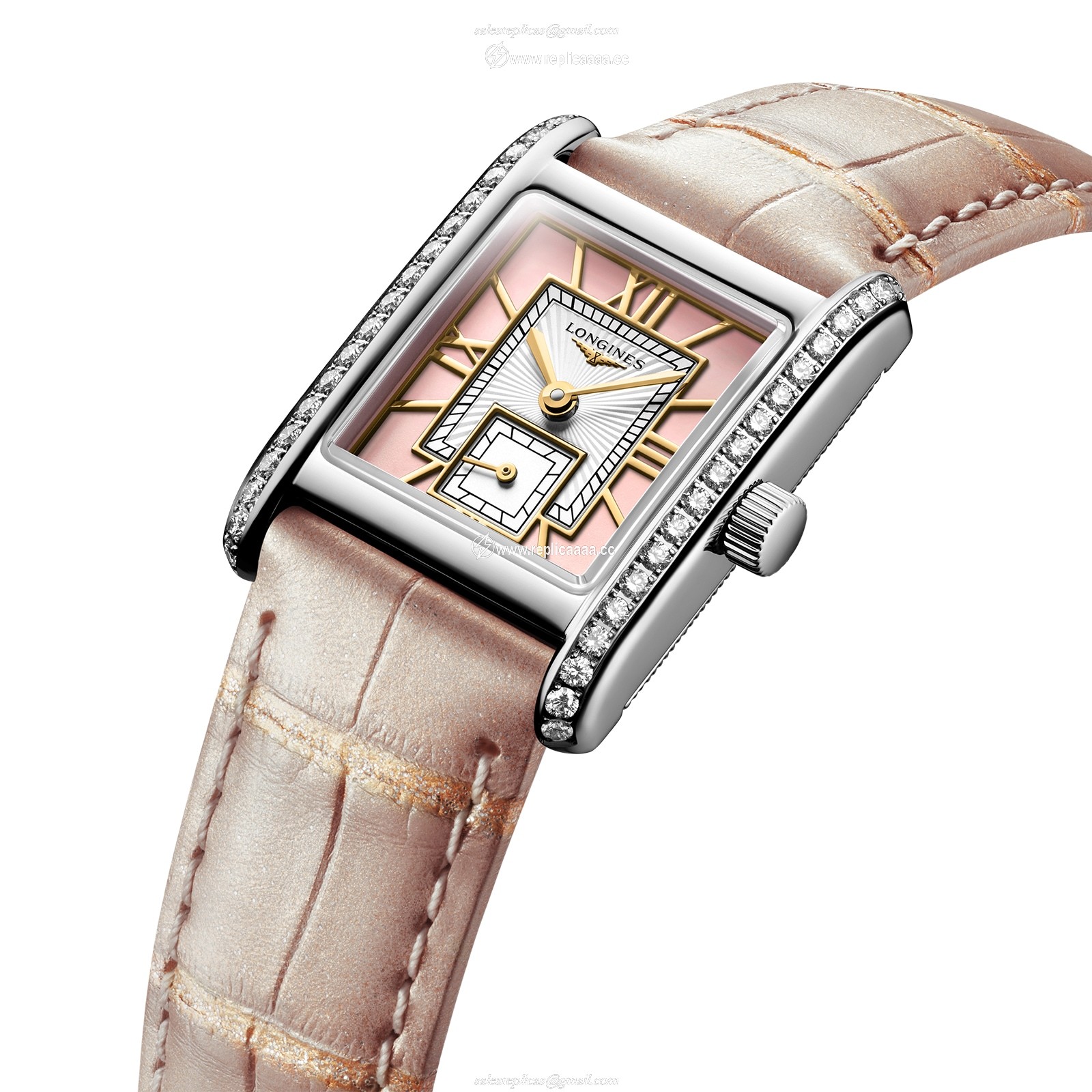 Replica Longines Dolce Vita 21.5mm X 29mm Ladies details Pink L52000992 2 Replica Longines Dolce Vita 21.5mm X 29mm Ladies details Pink L52000992