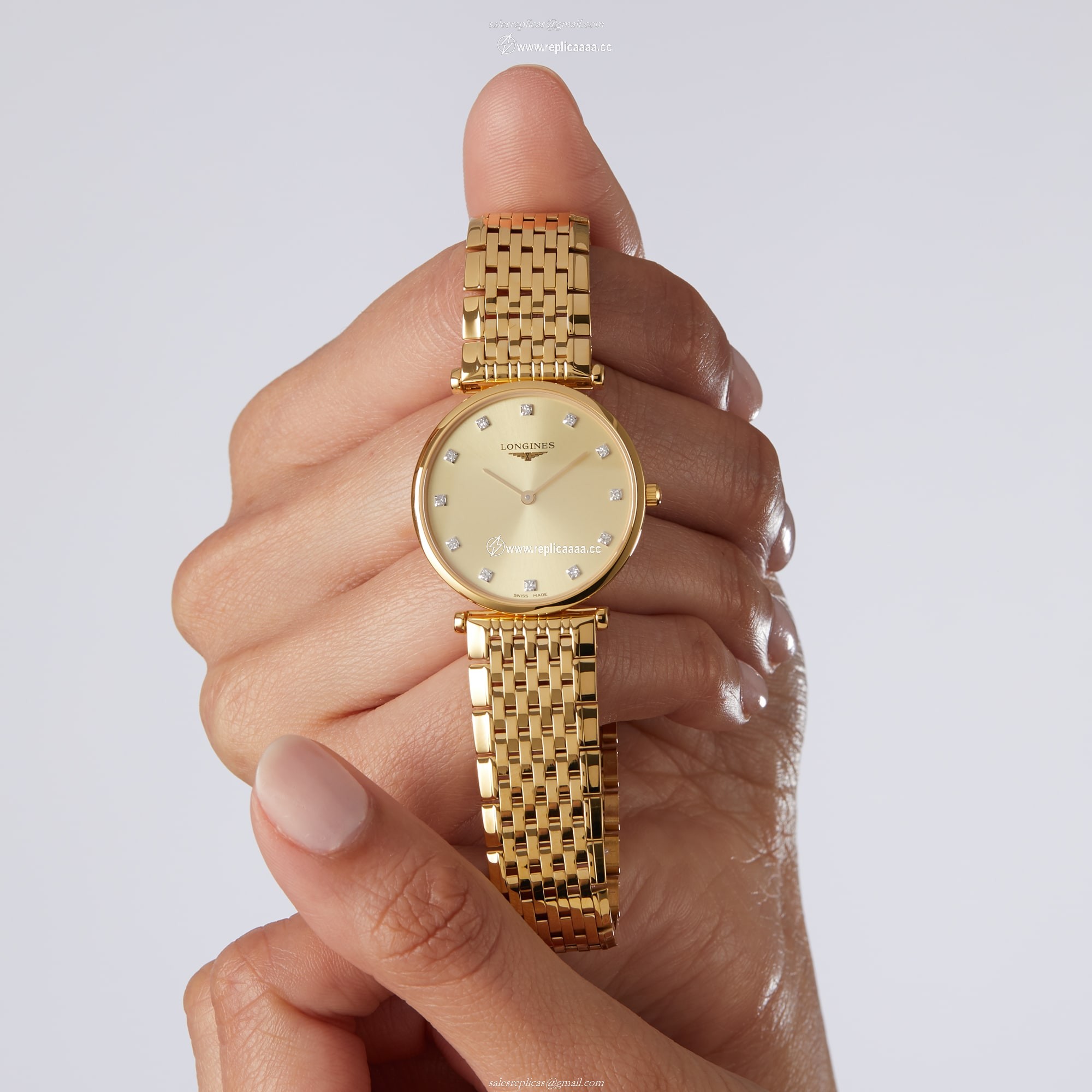 Replica Longines La Grande Classique De Longines 29mm Ladies details Gold L45122378