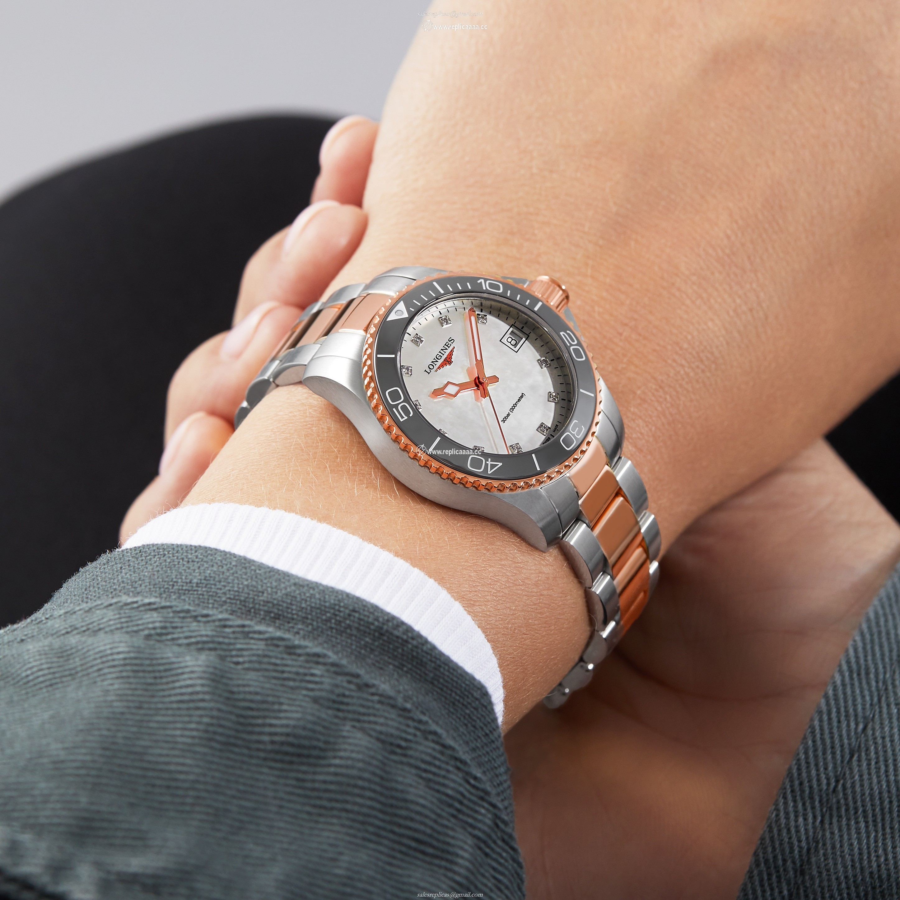 Replica Longines Hydroconquest 32mm Ladies details Mother Of Pearl Rose Exclusive to The details es Of Switzerland Group L33703896 2 Replica Longines Hydroconquest 32mm Ladies details Mother Of Pearl Rose Exclusive to The details es Of Switzerland Group L33703896