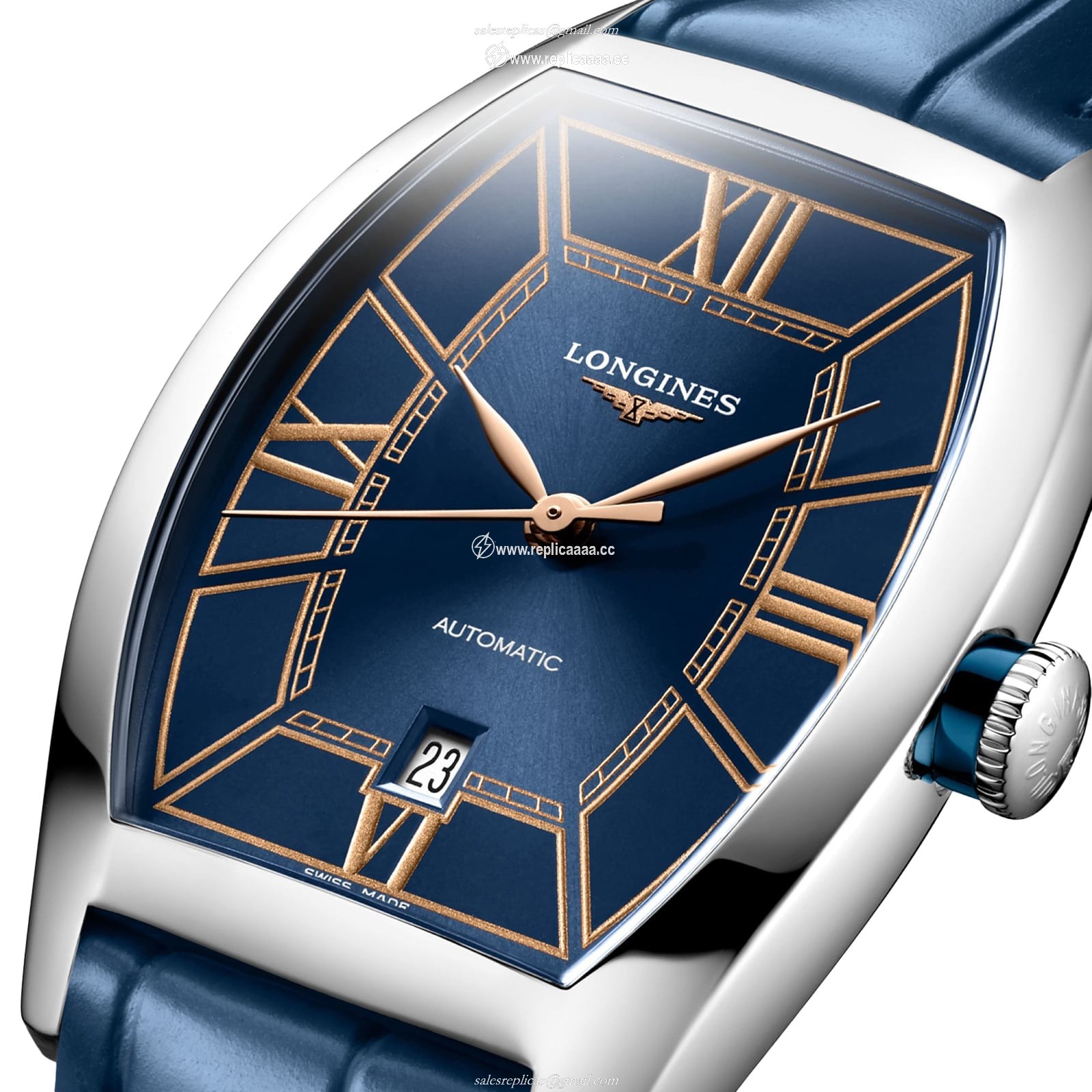 Replica Longines Evidenza 26mm X 30.6mm Ladies details Blue L21424962 2 Replica Longines Evidenza 26mm X 30.6mm Ladies details Blue L21424962