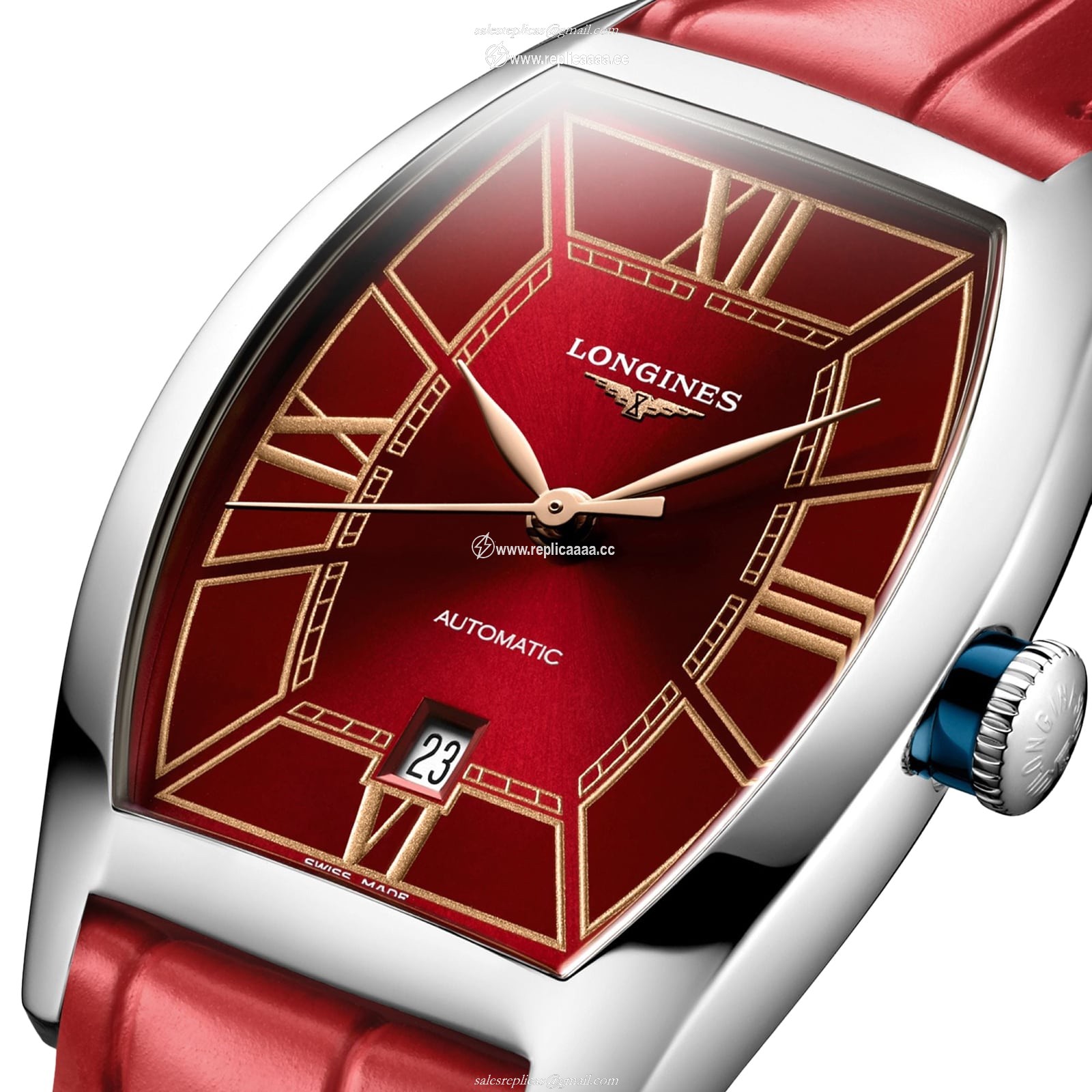 Replica Longines Evidenza 26mm X 30.6mm Ladies details Red L21424092 2 Replica Longines Evidenza 26mm X 30.6mm Ladies details Red L21424092