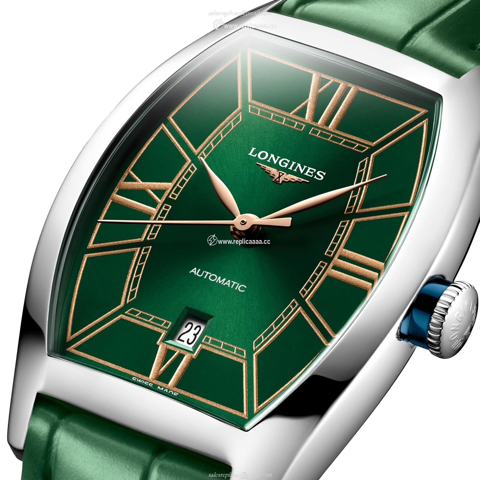 Replica Longines Evidenza 26mm X 30.6mm Ladies details Green L21424062 2 Replica Longines Evidenza 26mm X 30.6mm Ladies details Green L21424062