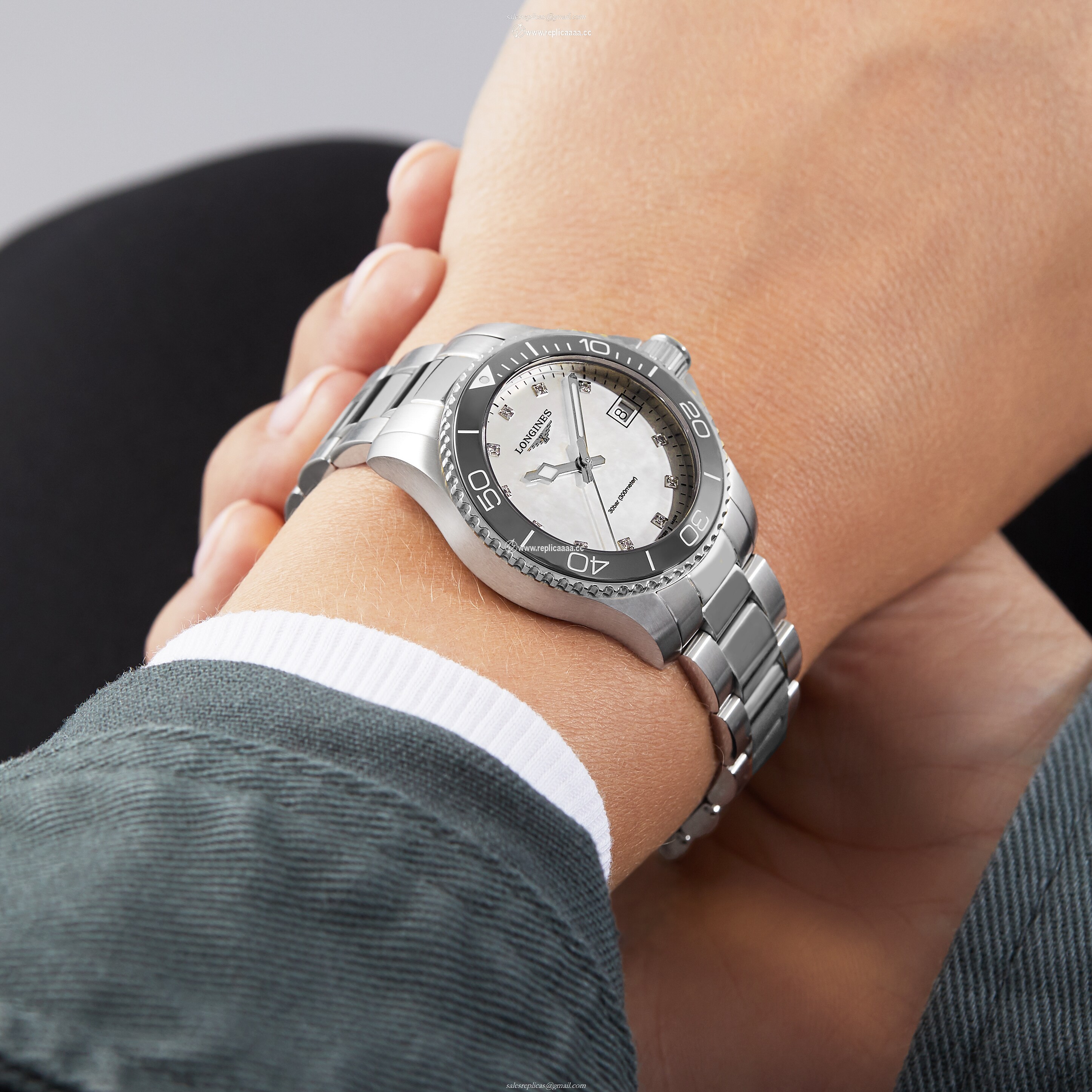 Replica Longines Hydroconquest 32mm Ladies details Mother Of Pearl Silver Exclusive to The details es Of Switzerland Group L33704876 2 Replica Longines Hydroconquest 32mm Ladies details Mother Of Pearl Silver Exclusive to The details es Of Switzerland Group L33704876