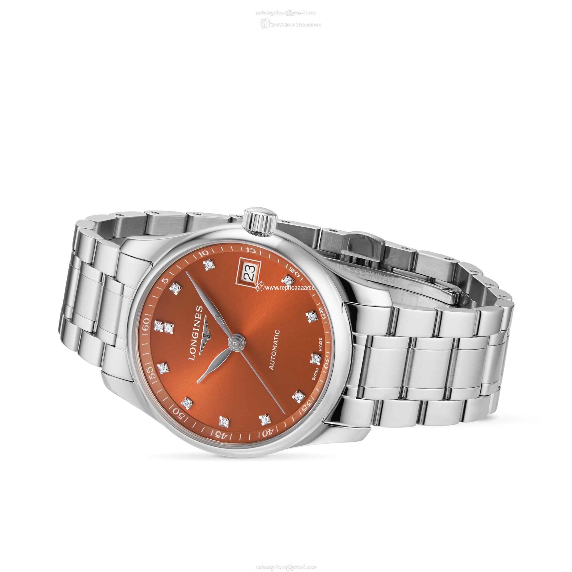 Replica Longines Master Collection 34mm Ladies details Orange L23574086 2 Replica Longines Master Collection 34mm Ladies details Orange L23574086