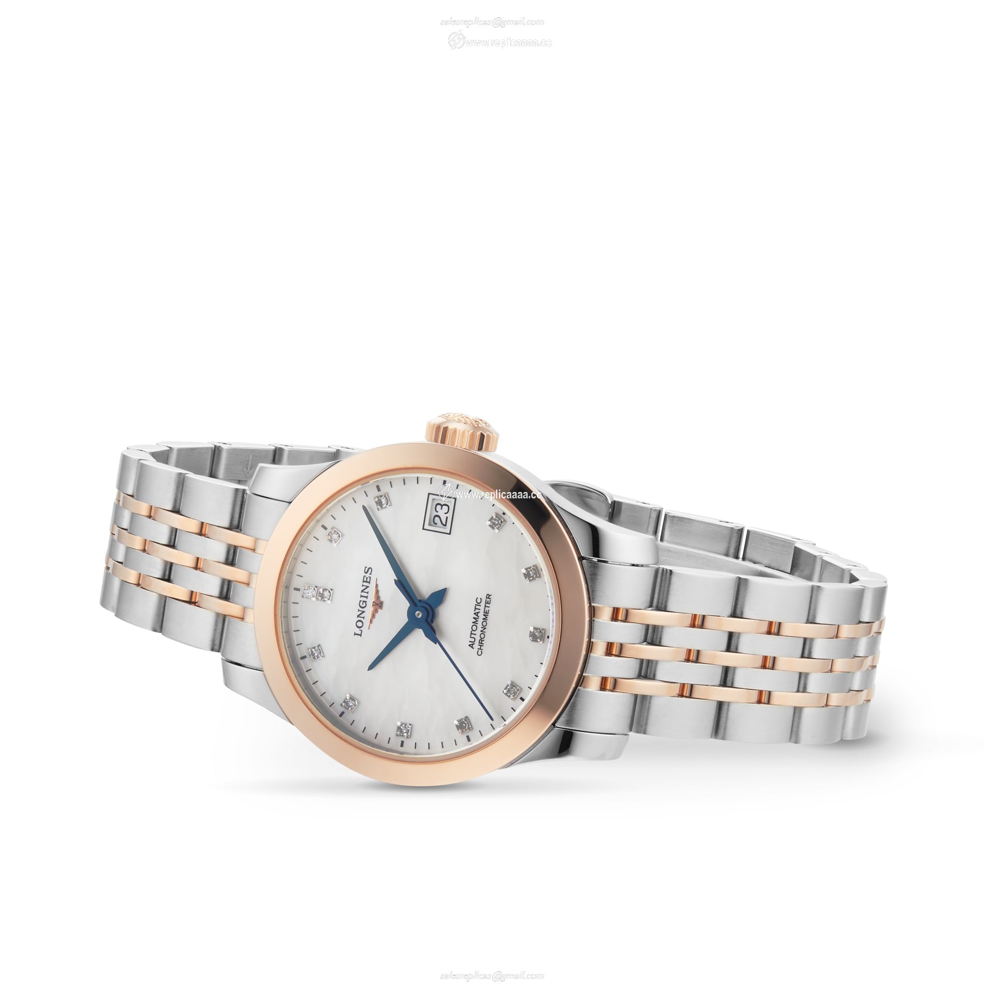 Replica Longines Record 26mm Ladies details L23205877