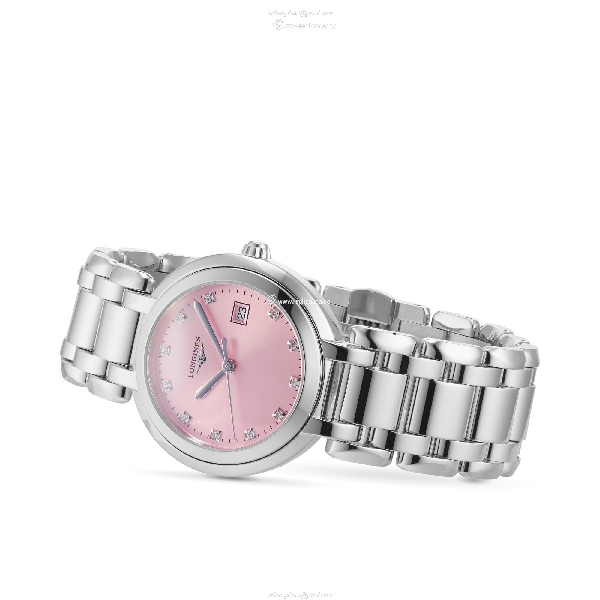 Replica Longines Prima Luna 30mm Ladies details Pink L81224996 2 Replica Longines Prima Luna 30mm Ladies details Pink L81224996