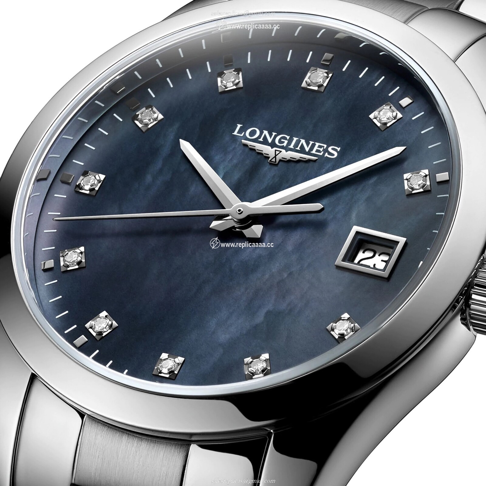 Replica Longines Conquest Classic 34mm Ladies details Black L23864886 2 Replica Longines Conquest Classic 34mm Ladies details Black L23864886