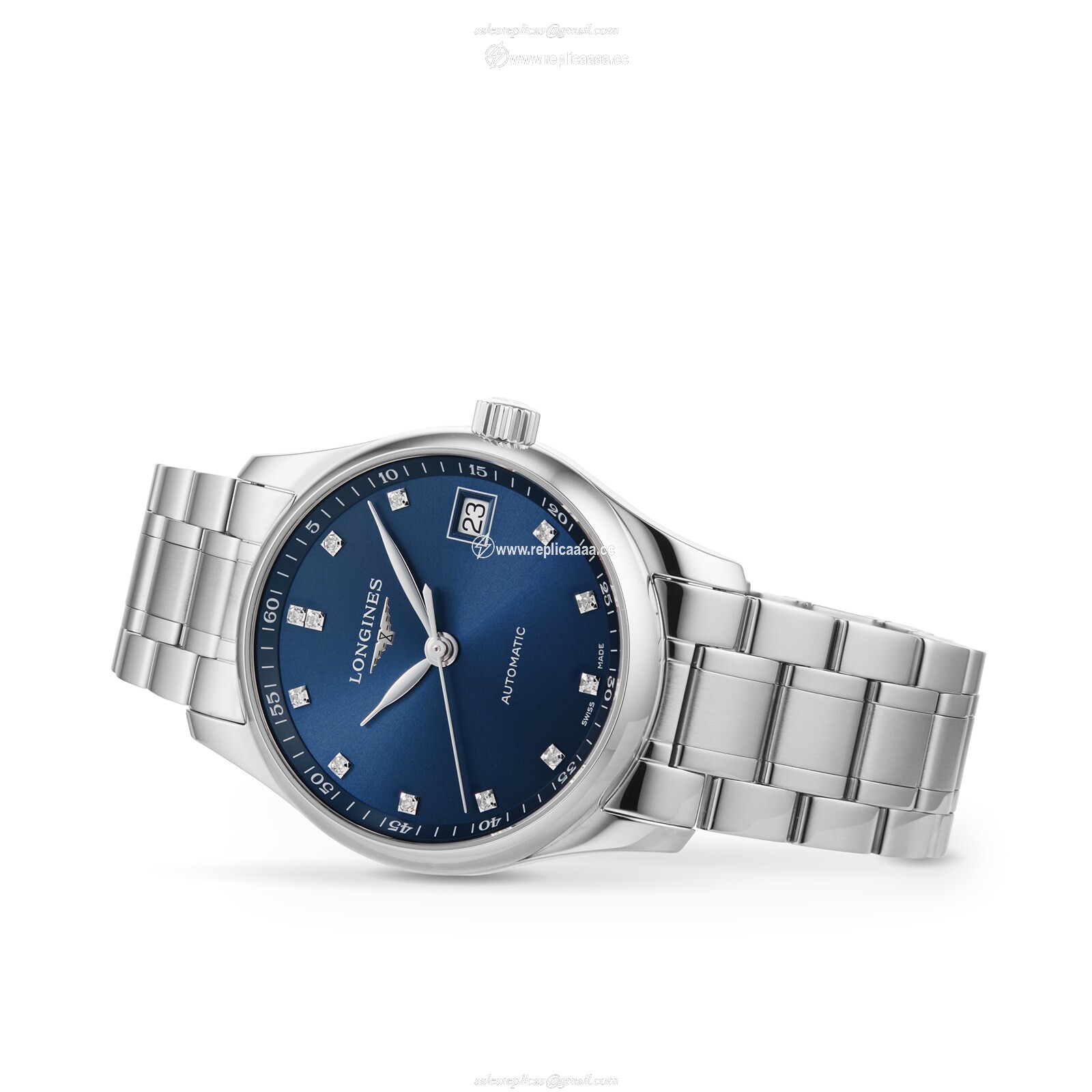 Replica Longines Master Collection 34mm Ladies details Blue L23574976 2 Replica Longines Master Collection 34mm Ladies details Blue L23574976