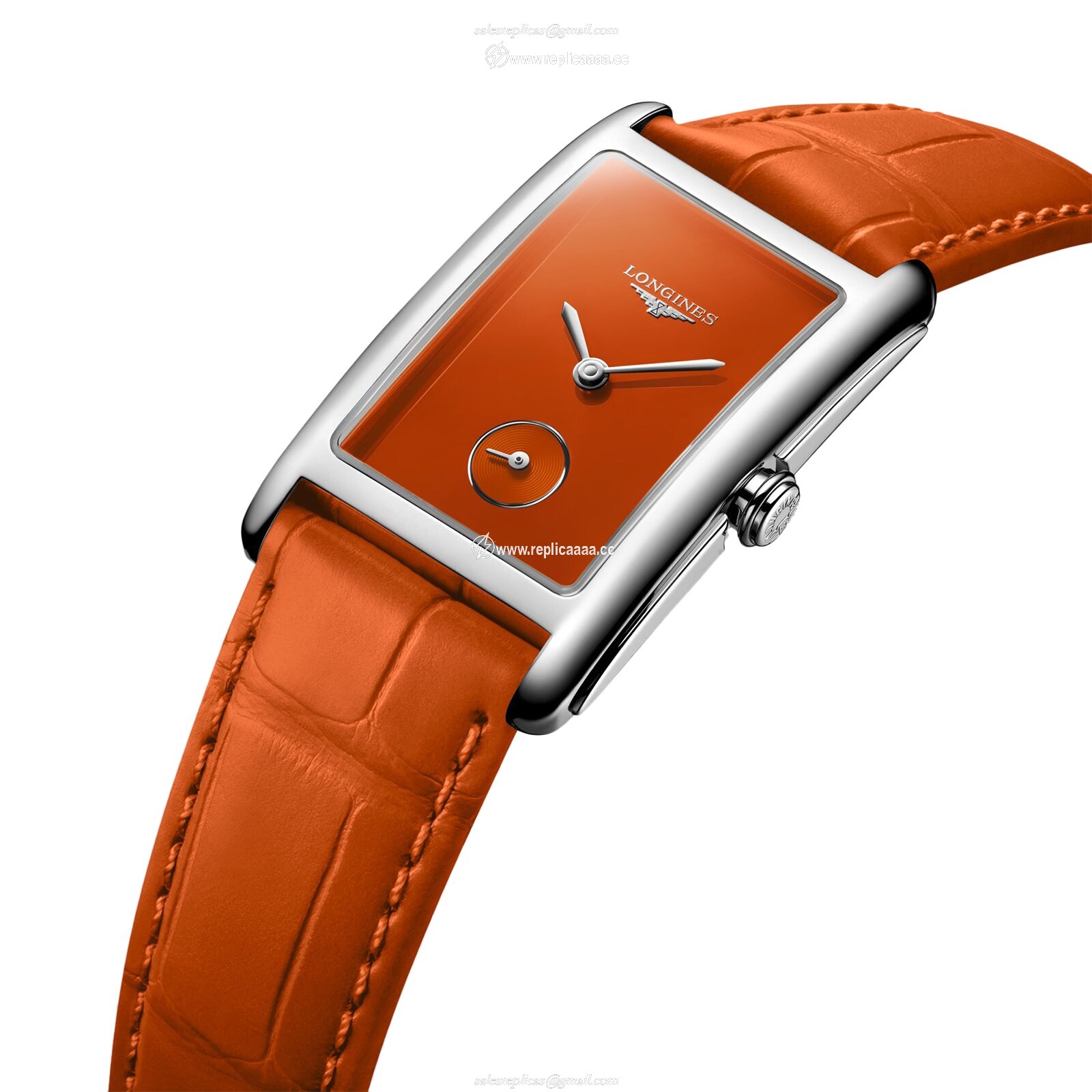 Replica Longines DolceVita 37mm Ladies details Orange L55124922