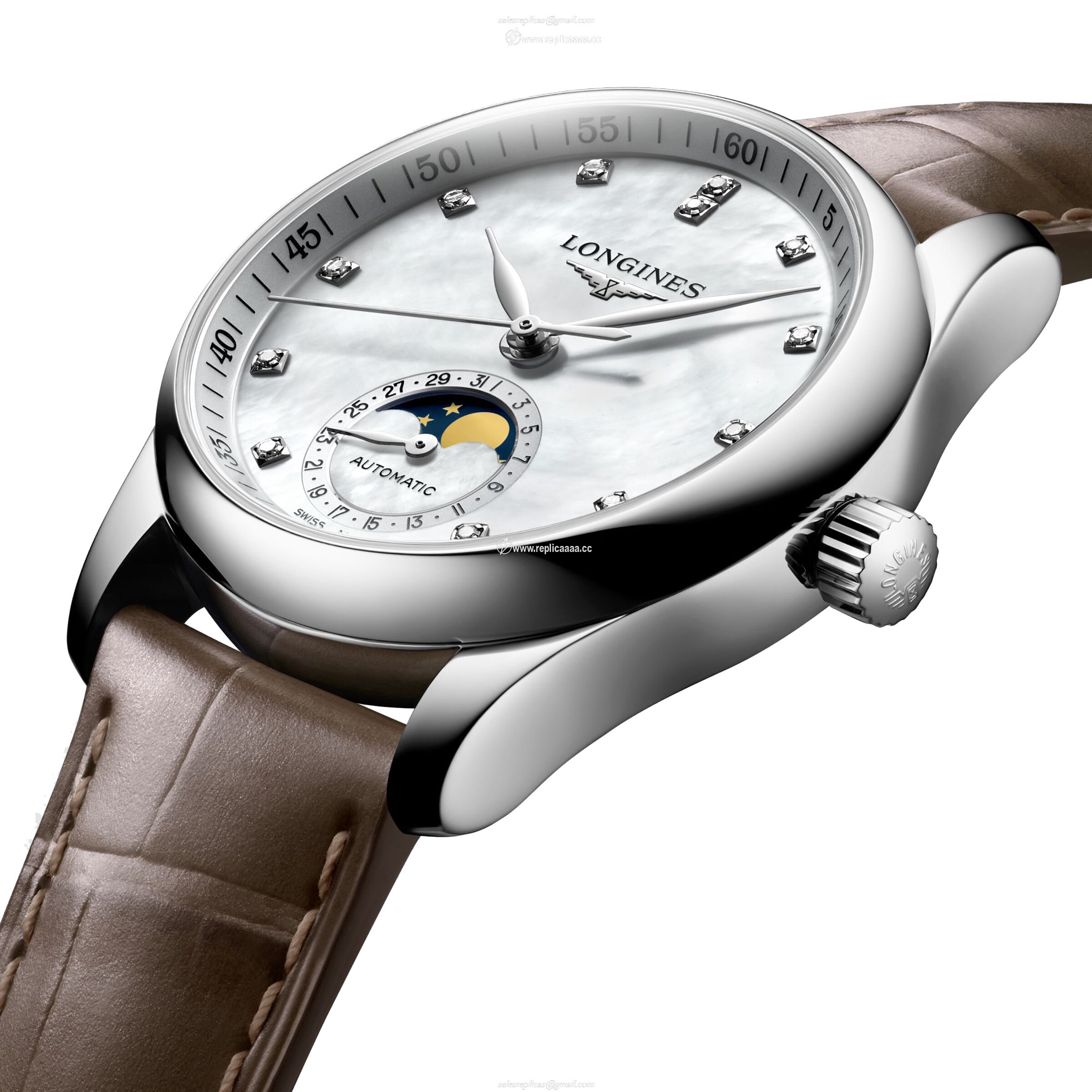 Replica Longines Master Collection Ladies 34mm details L24094874