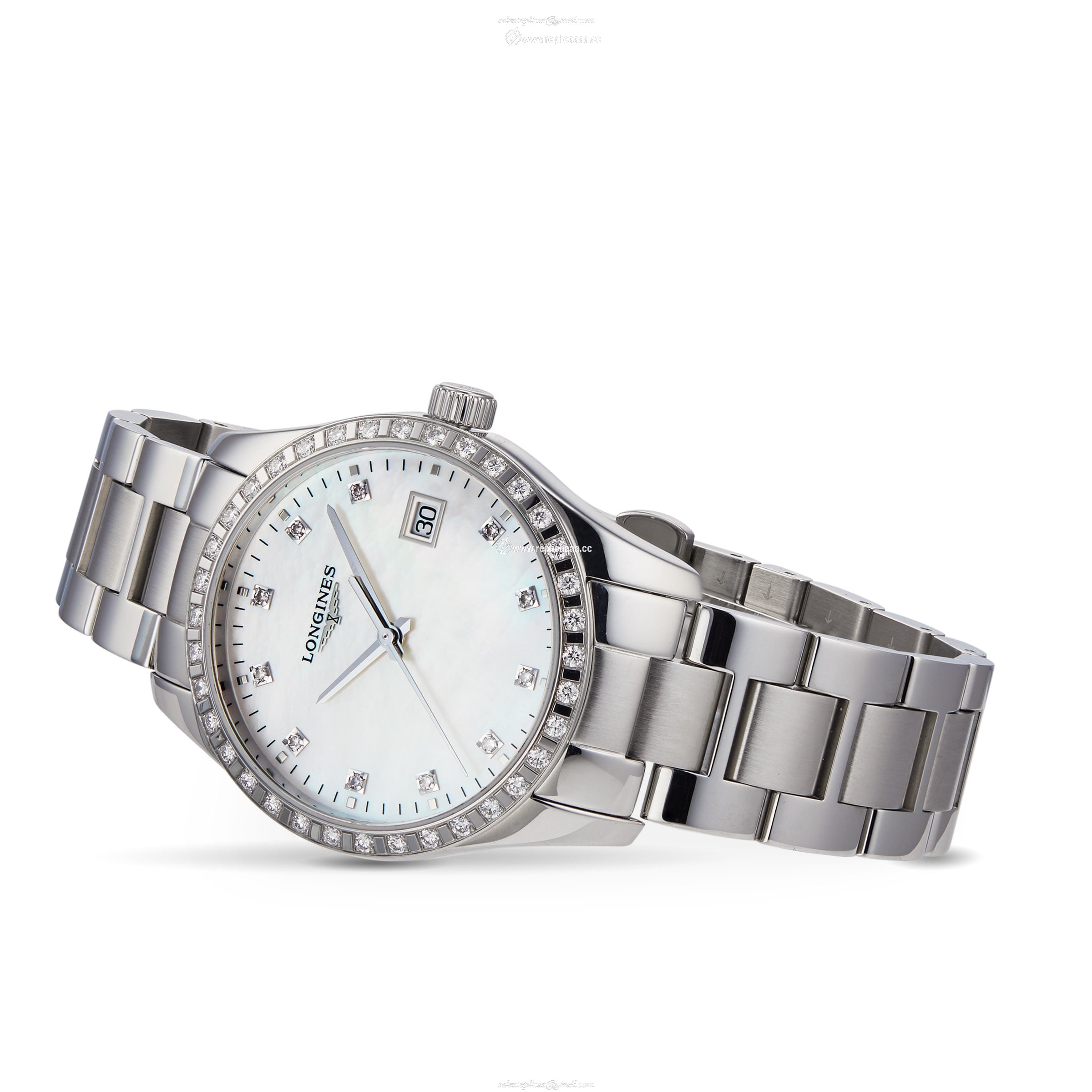 Replica Longines Conquest Classic 34mm Ladies details L23860876