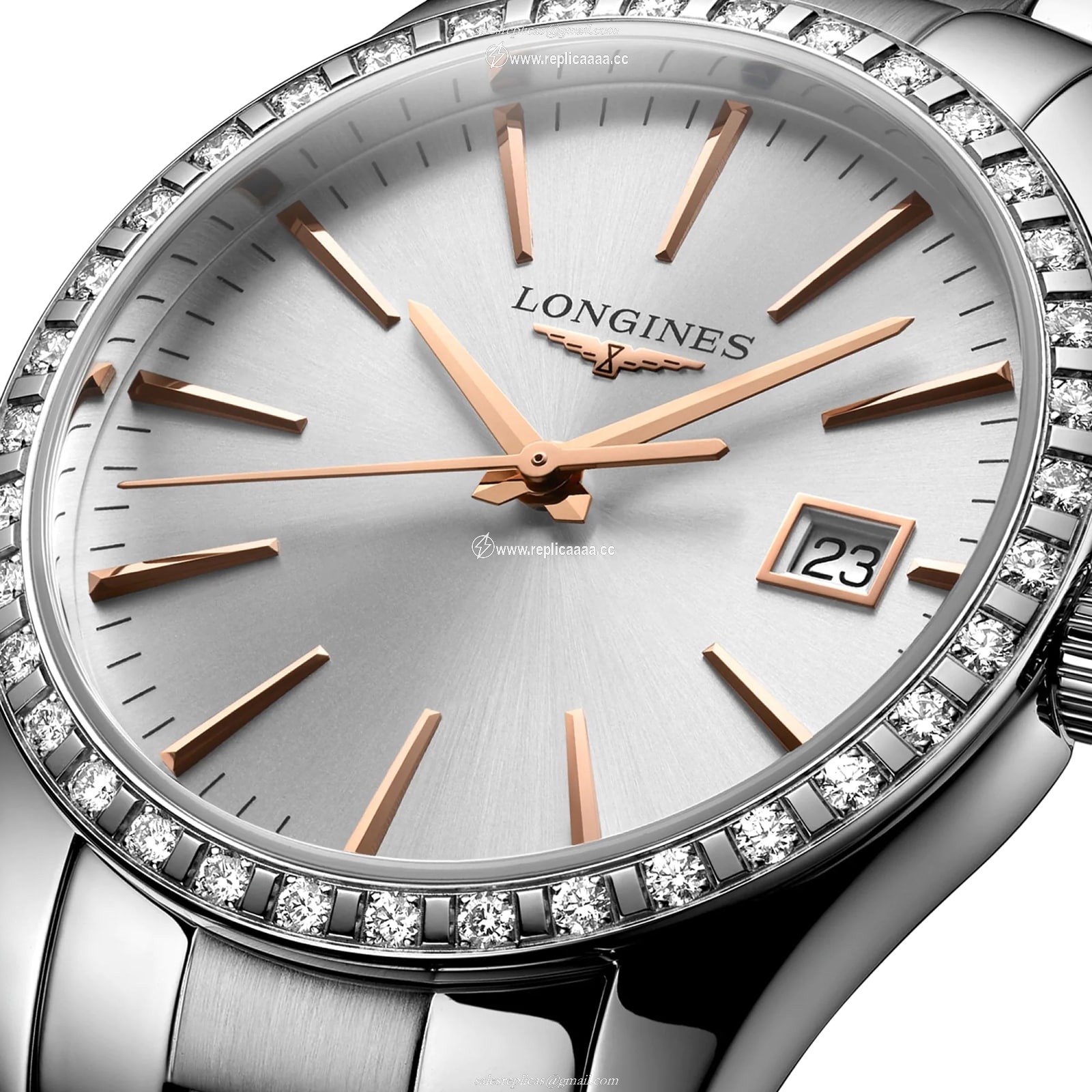 Replica Longines Conquest Classic 34mm Ladies details Silver L23860726 2 Replica Longines Conquest Classic 34mm Ladies details Silver L23860726