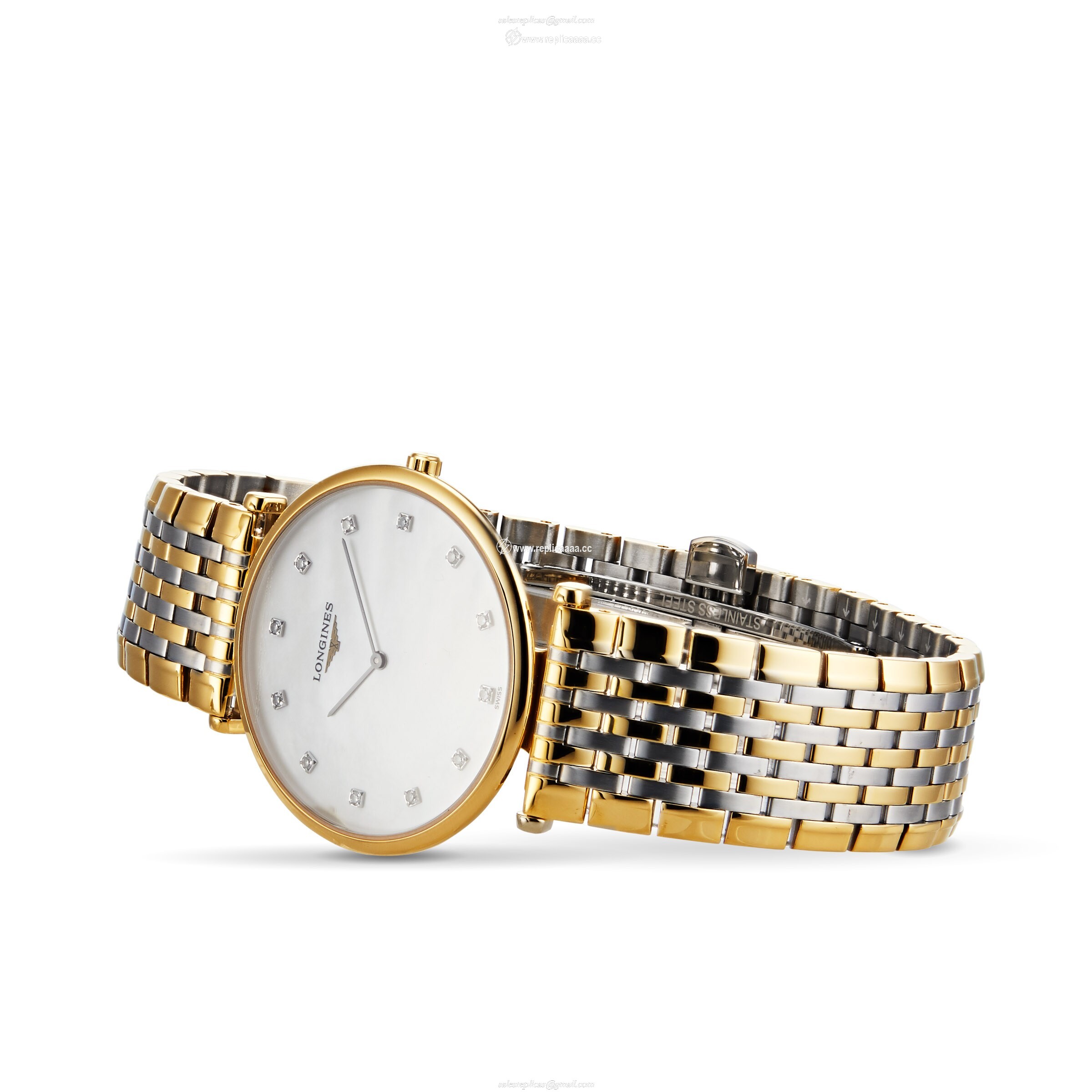Replica Longines La Grande Classique 33mm Stainless Steel and Gold Plated Ladies details L47092887 2 Replica Longines La Grande Classique 33mm Stainless Steel and Gold Plated Ladies details L47092887