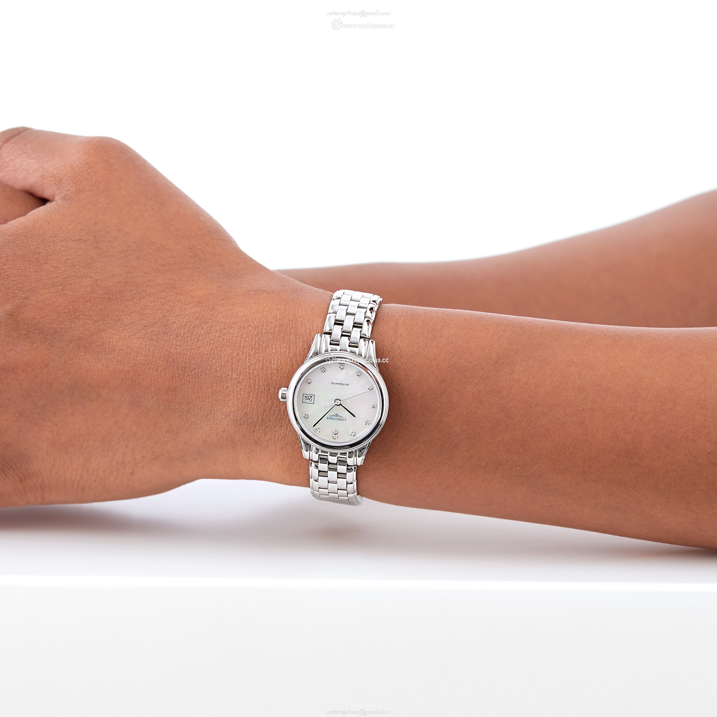 Replica Longines Flagship 26mm Ladies details L42744876 2 Replica Longines Flagship 26mm Ladies details L42744876
