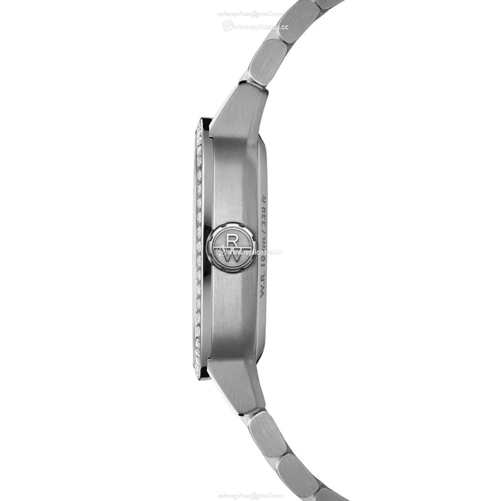 Replica Raymond Weil Freelancer Automatic 34.5mm x 34.5mm Ladies details Lab Grown Diamonds Green 2490-STS-52051