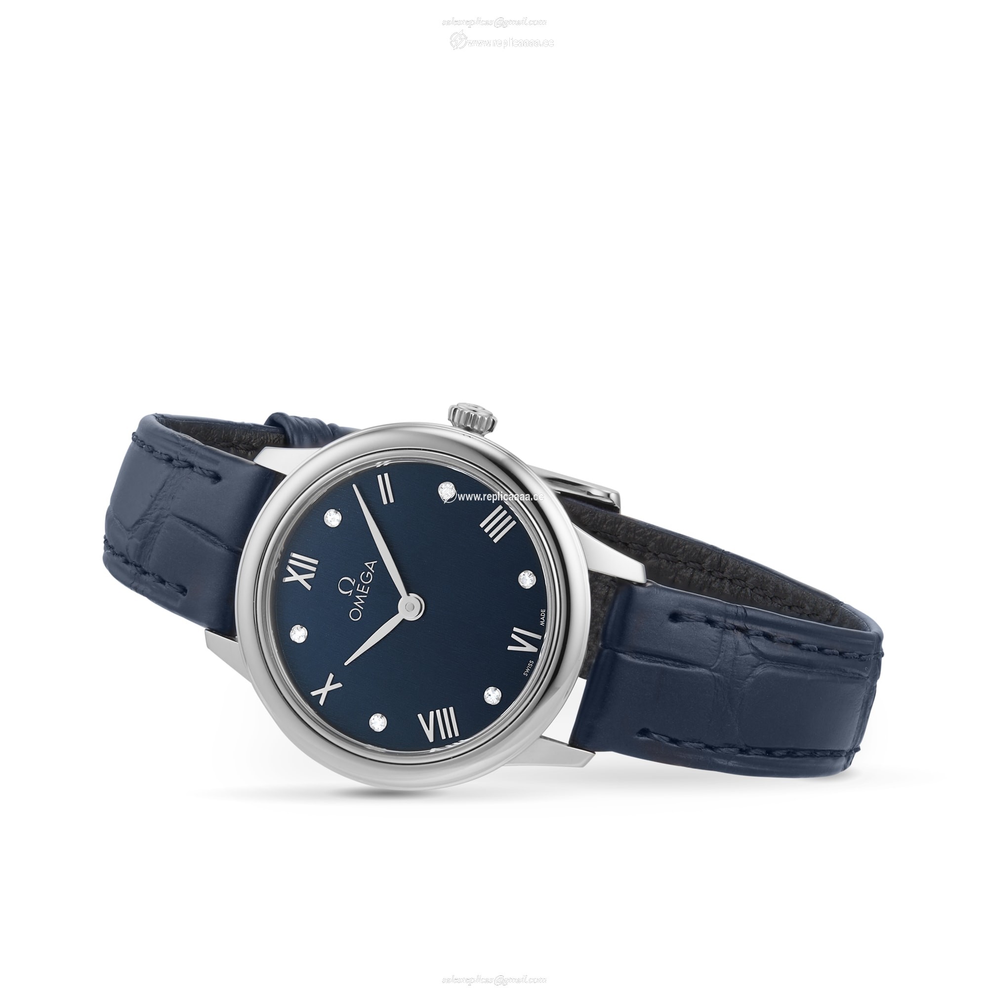 Replica Omega De Ville Prestige 27.5mm Steel On Leather Strap Ladies details O43413286053002 2 Replica Omega De Ville Prestige 27.5mm Steel On Leather Strap Ladies details O43413286053002