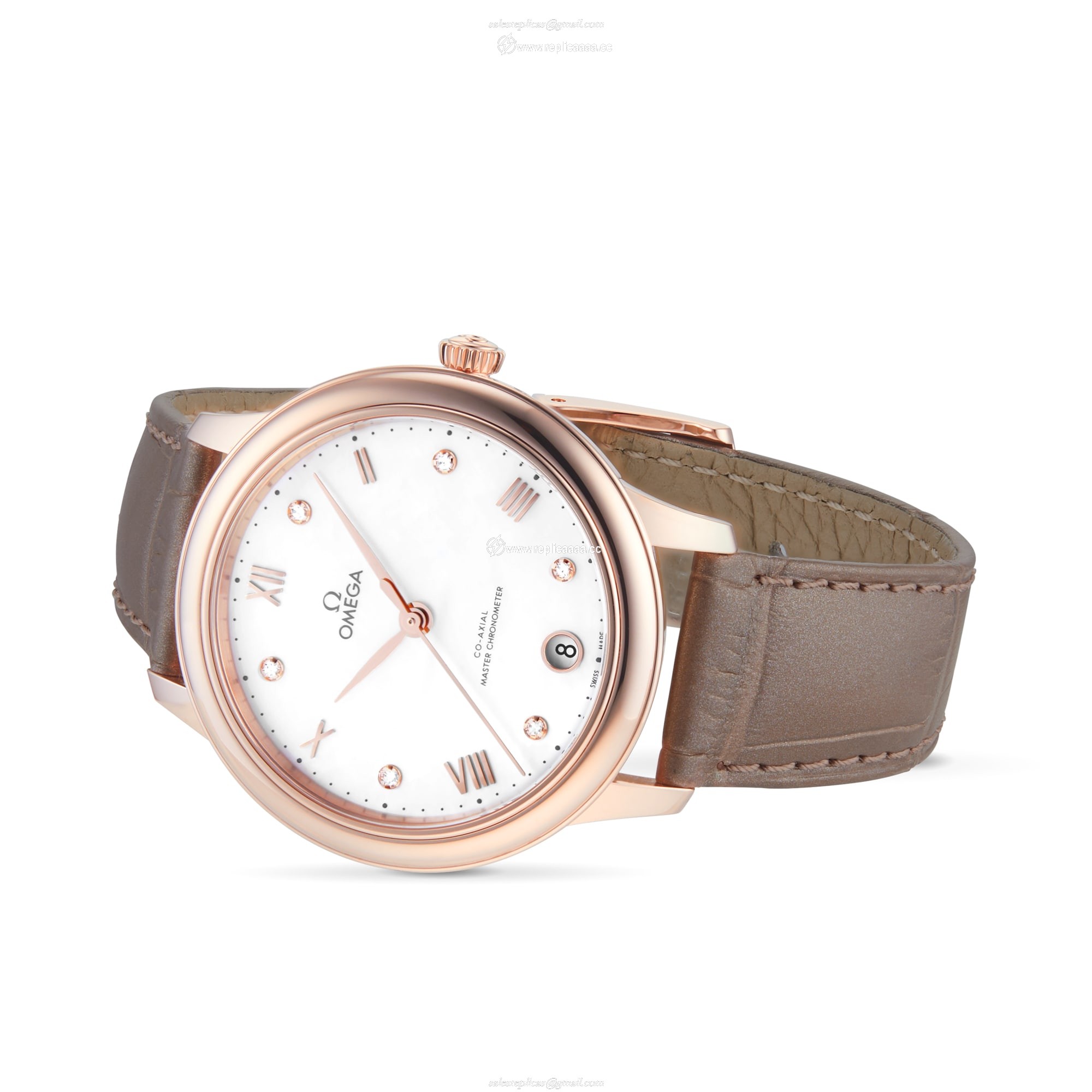 Replica Omega De Ville Prestige Co-Axial Master Chronometer 34mm Ladies details White O43453342055001 2 Replica Omega De Ville Prestige Co-Axial Master Chronometer 34mm Ladies details White O43453342055001