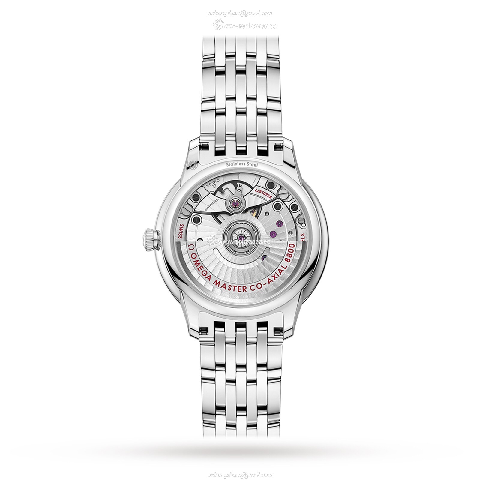 Replica Omega De Ville Prestige Co-Axial Master Chronometer 34mm Ladies details Silver O43410342002001