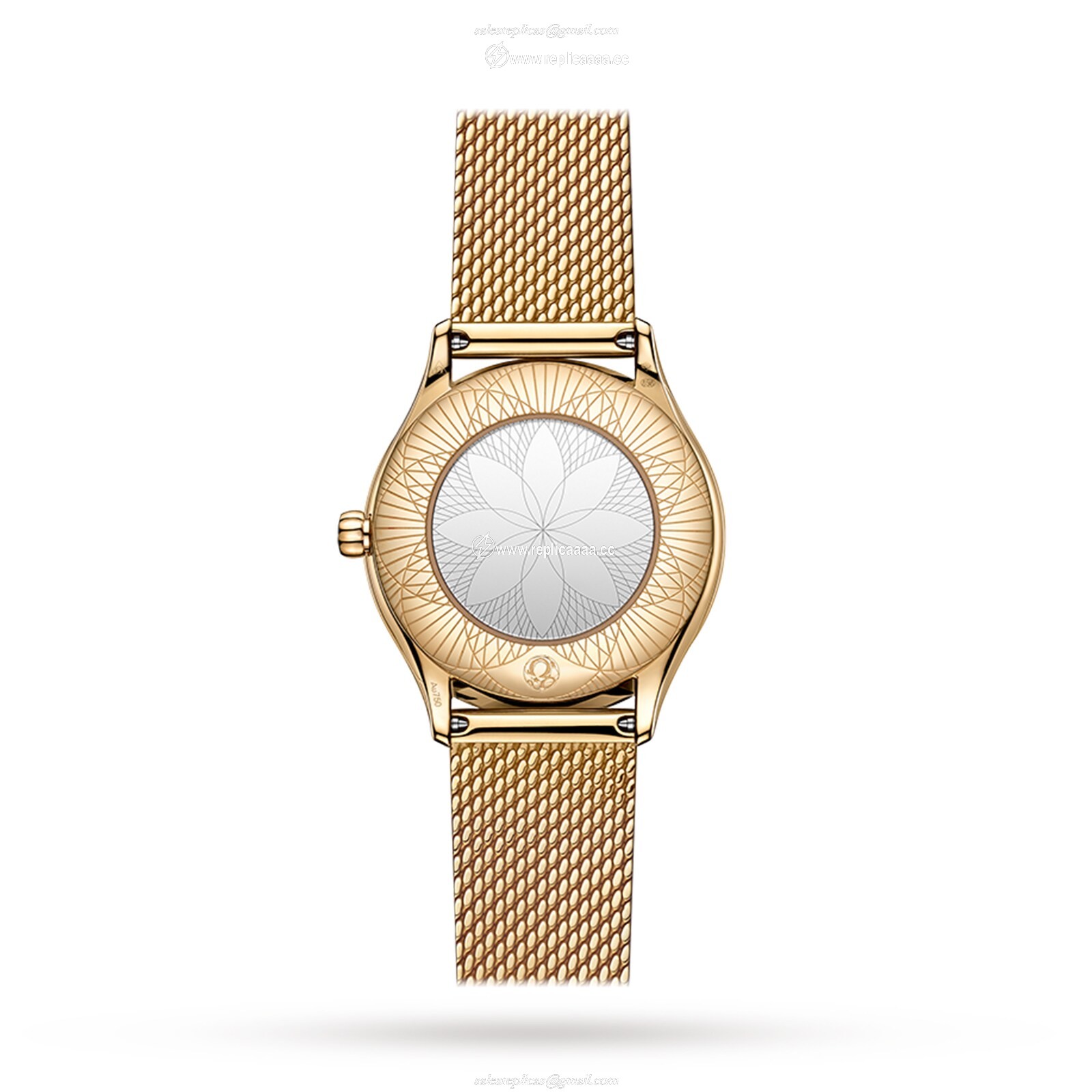 Replica Omega De Ville Mini Tresor Quartz 26mm - Moonshine Gold O42855266099001