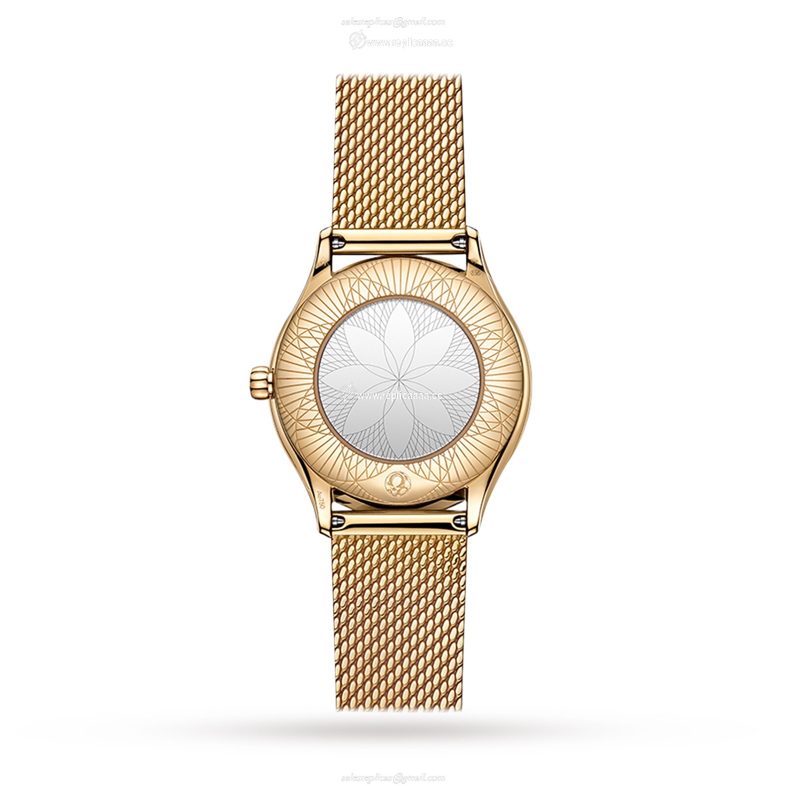 Replica Omega De Ville Mini Tresor Quartz 26mm - Moonshine Gold O42855266004001