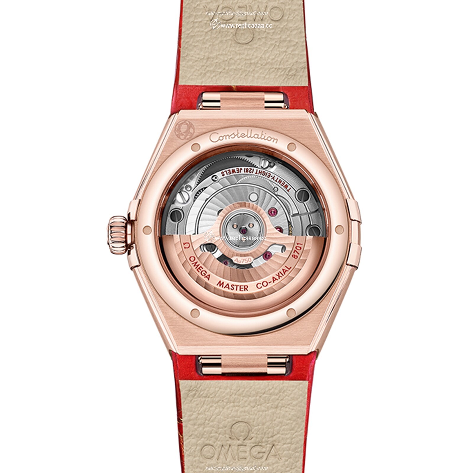Replica Omega Constellation Co-Axial Master Chronometer 29mm Ladies details Red O13158292099005 2 Replica Omega Constellation Co-Axial Master Chronometer 29mm Ladies details Red O13158292099005