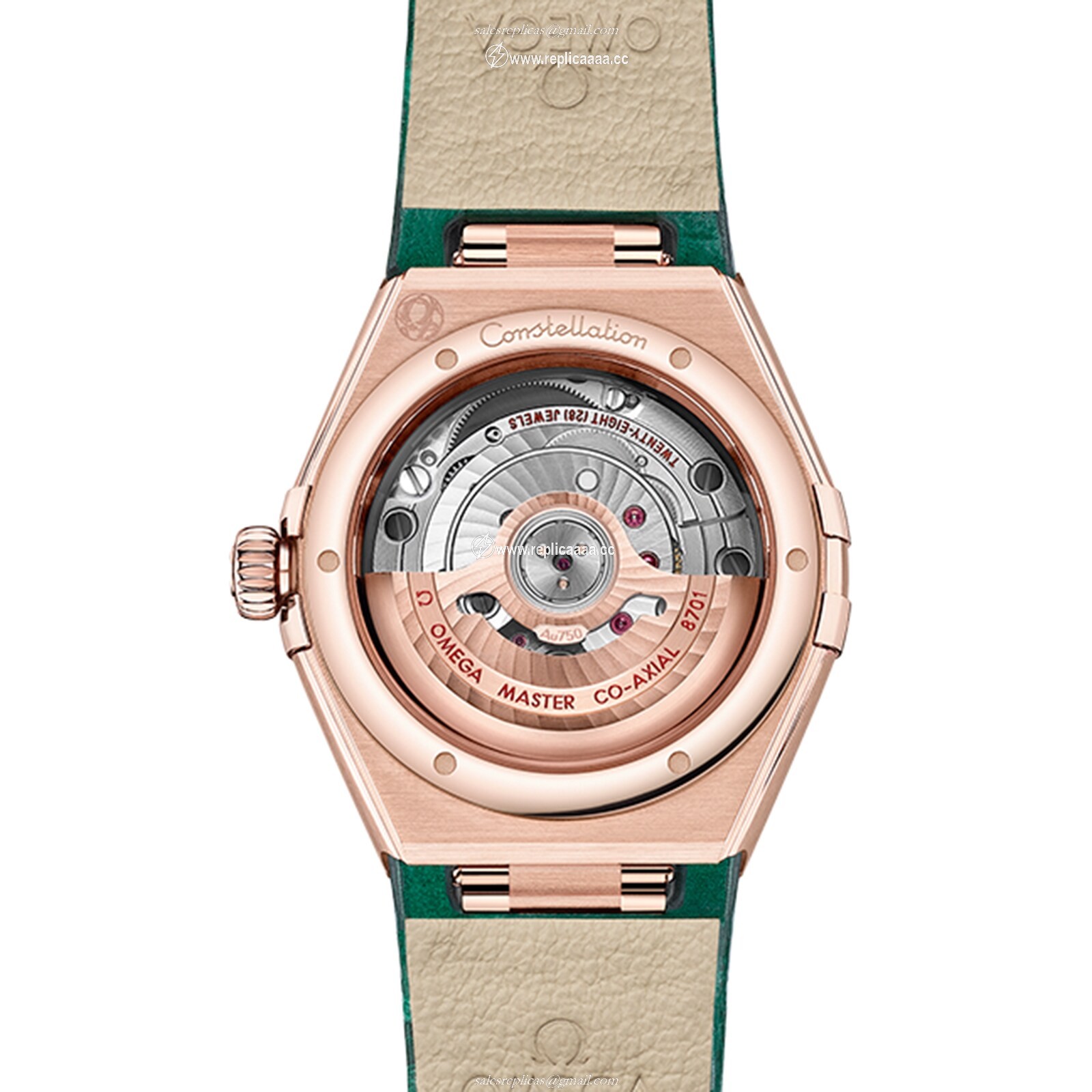 Replica Omega Constellation Co-Axial Master Chronometer 29mm Ladies details Green O13158292099004 2 Replica Omega Constellation Co-Axial Master Chronometer 29mm Ladies details Green O13158292099004