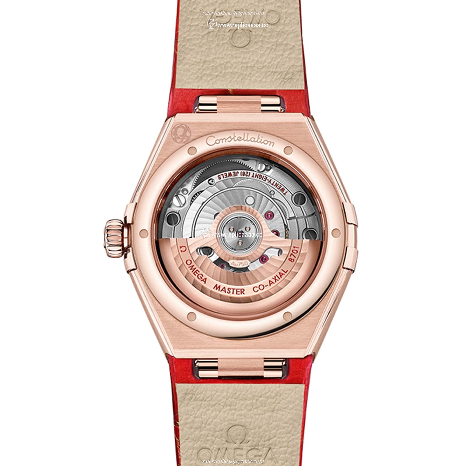 Replica Omega Constellation Co-Axial Master Chronometer 29mm Ladies details Red O13153292099003 2 Replica Omega Constellation Co-Axial Master Chronometer 29mm Ladies details Red O13153292099003