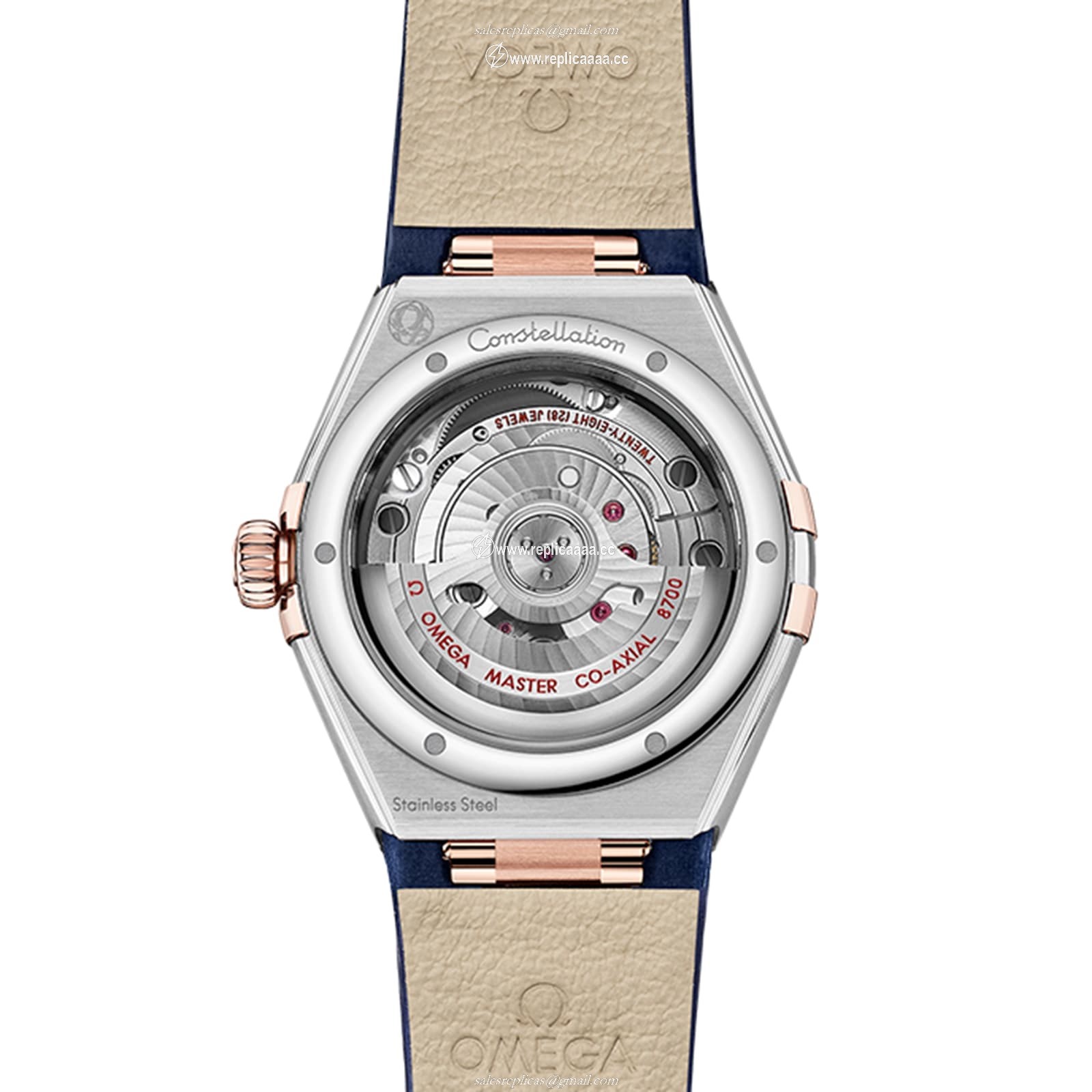Replica Omega Constellation Co-Axial Master Chronometer 29mm Ladies details Blue O13128292099003 2 Replica Omega Constellation Co-Axial Master Chronometer 29mm Ladies details Blue O13128292099003