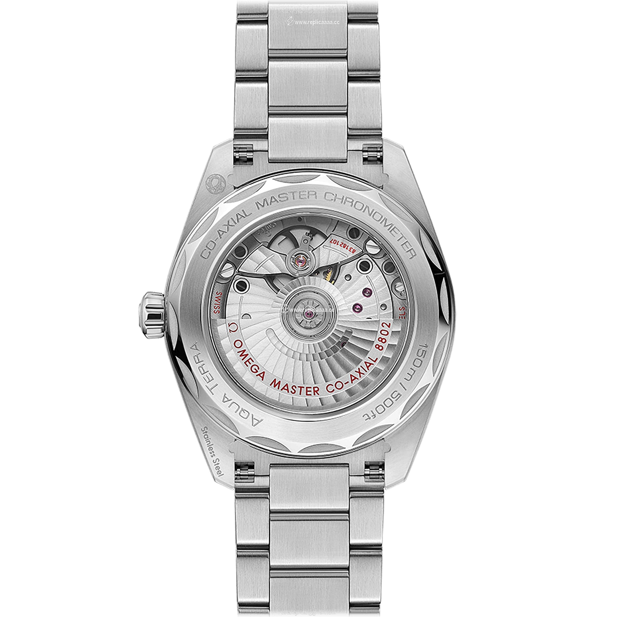 Replica Omega Seamaster Aqua Terra Seamaster Steel Chronometer 38mm Ladies details O22010382059001 2 Replica Omega Seamaster Aqua Terra Seamaster Steel Chronometer 38mm Ladies details O22010382059001