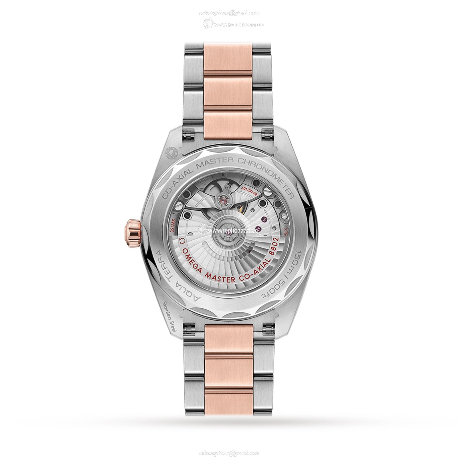 Replica Omega Seamaster Aqua Terra Two-Tone 38mm Ladies details O22020382055002 2 Replica Omega Seamaster Aqua Terra Two-Tone 38mm Ladies details O22020382055002